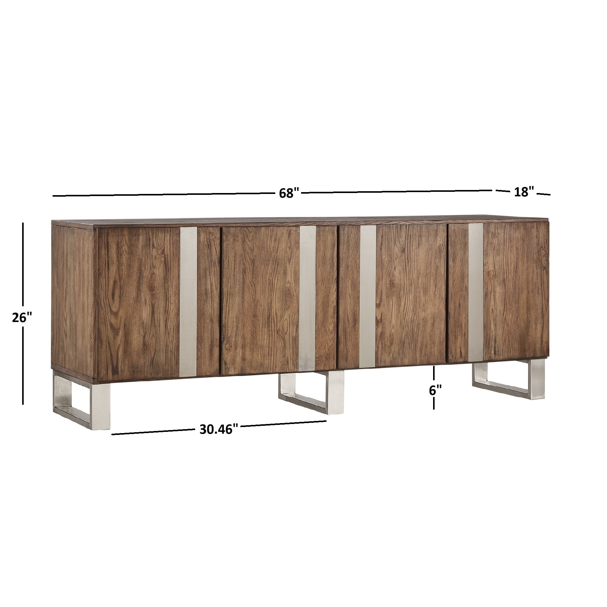 Nadine Wood And Stainless Steel Tv Console Server By Nadine Wood And Stainless Steel Tv Console Server By Inspire Q On Free Shipping Today 23608484
