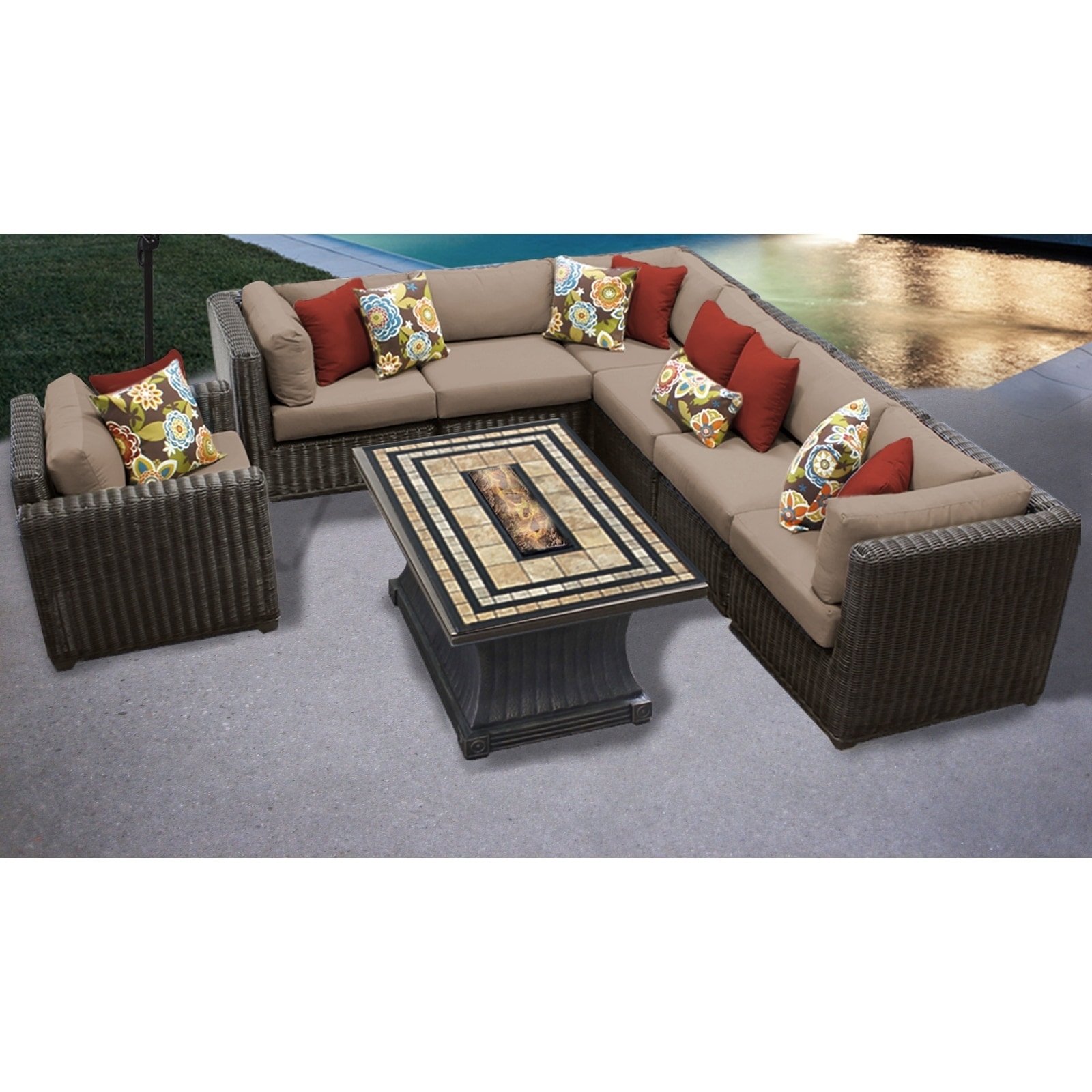 Venice 8 Piece Outdoor Wicker Patio Furniture Set 08e Free Venice 8 Piece Outdoor Wicker Patio Furniture Set 08e Free Shipping Today 24017917