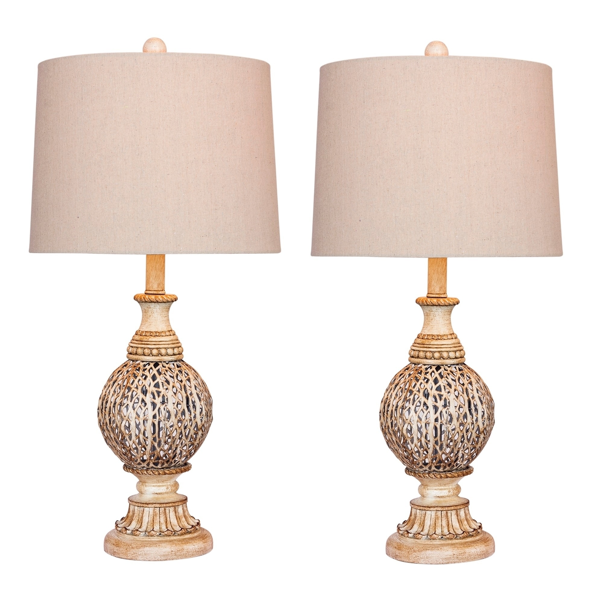 Fangio Lighting Antique White Branch 27 Inch Table Lamps Set Fangio Lighting Antique White Branch 27 Inch Table Lamps Set Of 2 Free Shipping Today 24121044