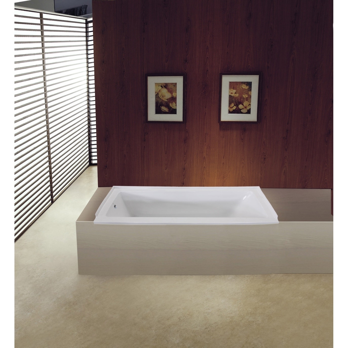 60 X 30 Inches Drop In Acrylic Bathtub Left White Free 60 X 30 Inches Drop In Acrylic Bathtub Left White Free Shipping Today 24216231