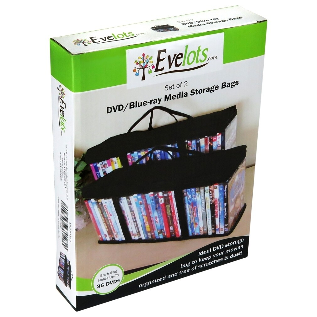 Evelots Portable Dvd Storage Bags