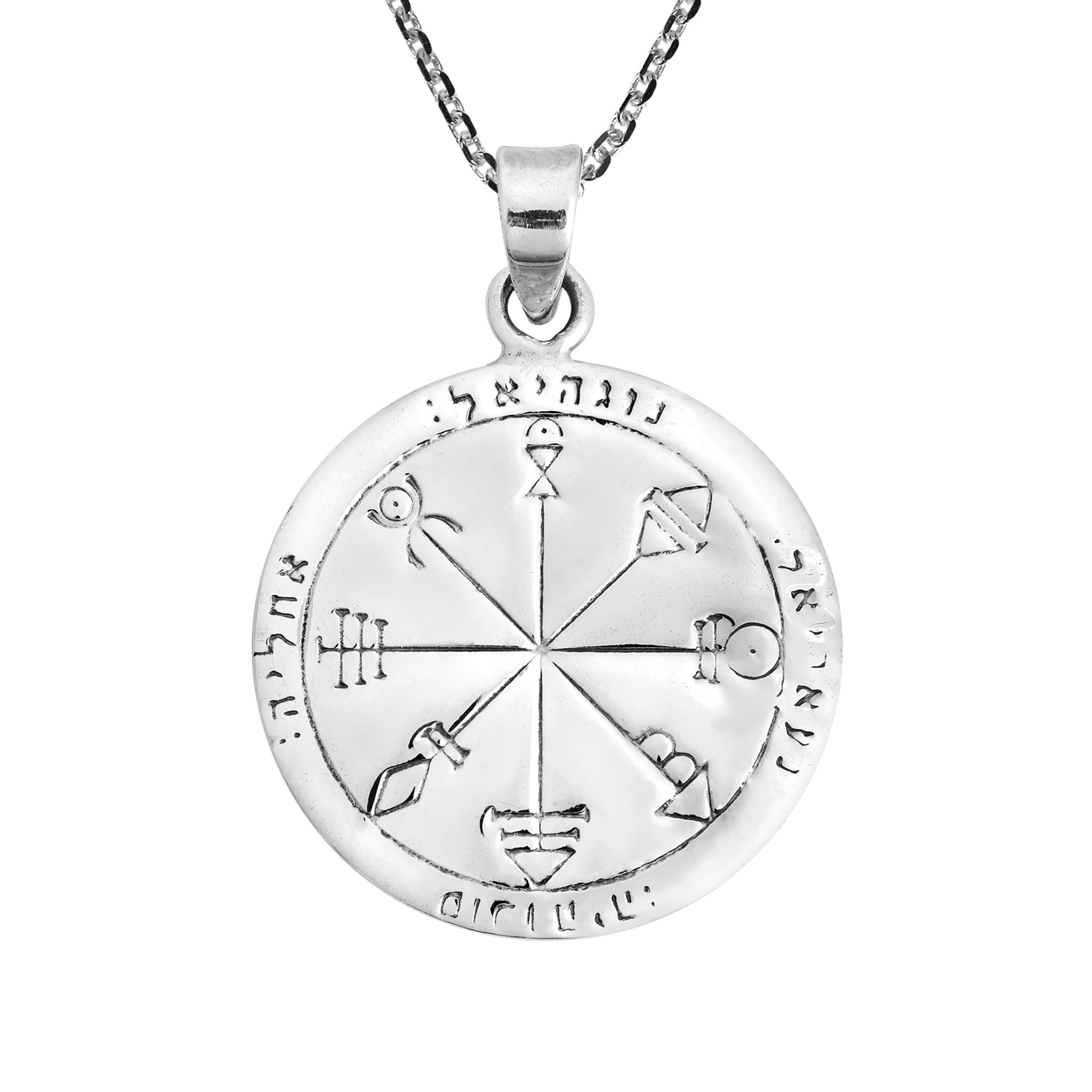 FREE CHAIN FREE GIFT BAG Pendant Unisex Egyptian Isis Silver Colored Pendant