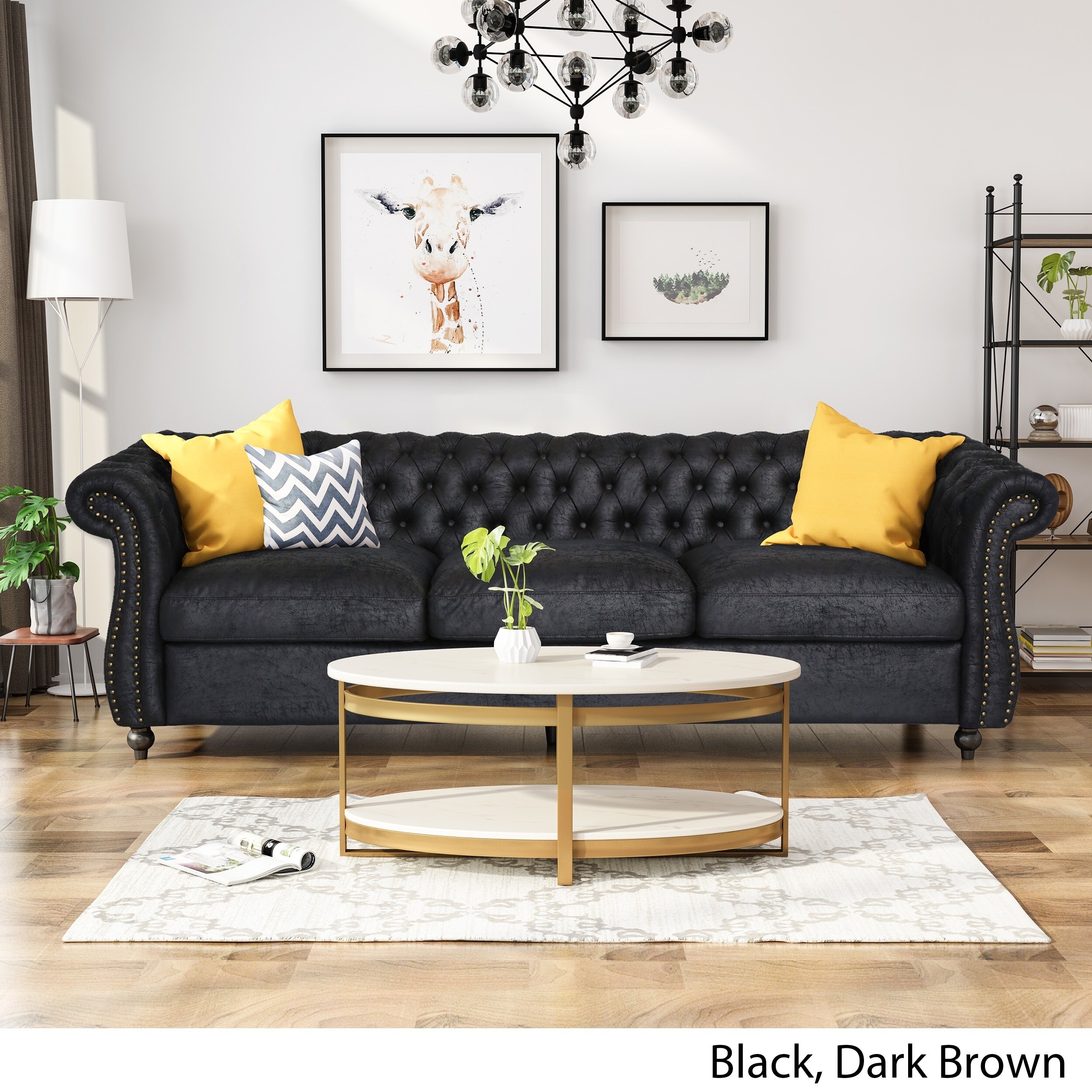 Somerville Chesterfield Tufted Microfiber Sofa With Scroll Arms Somerville Chesterfield Tufted Microfiber Sofa With Scroll Arms By Christopher Knight Home On Free Shipping Today 24262167