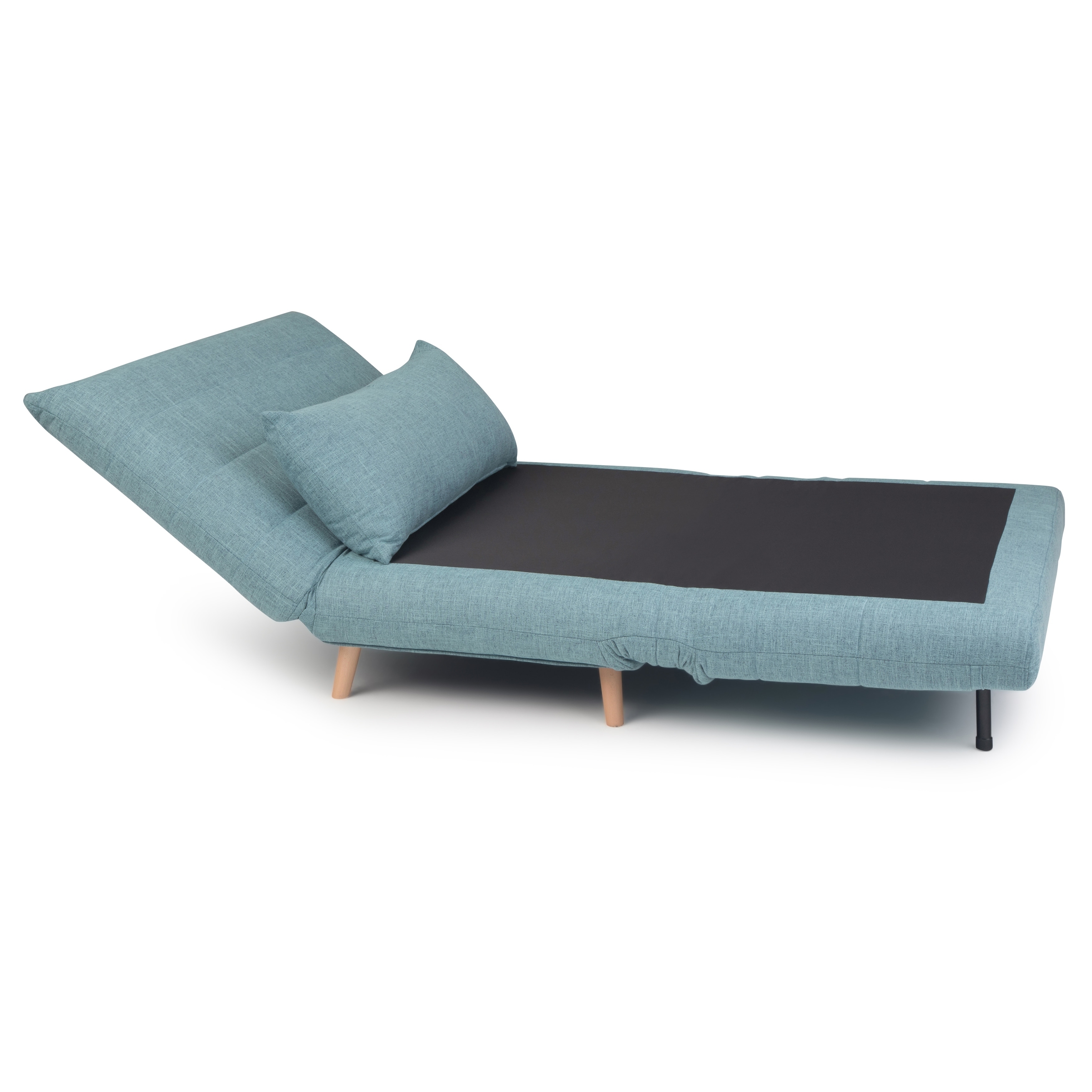 Wyndenhall Gallo Contemporary 42 Inch Wide Sofa Bed In Dark Wyndenhall Gallo Contemporary 42 Inch Wide Sofa Bed In Dark Cyan Linen Look Fabric On Free Shipping Today 24265379