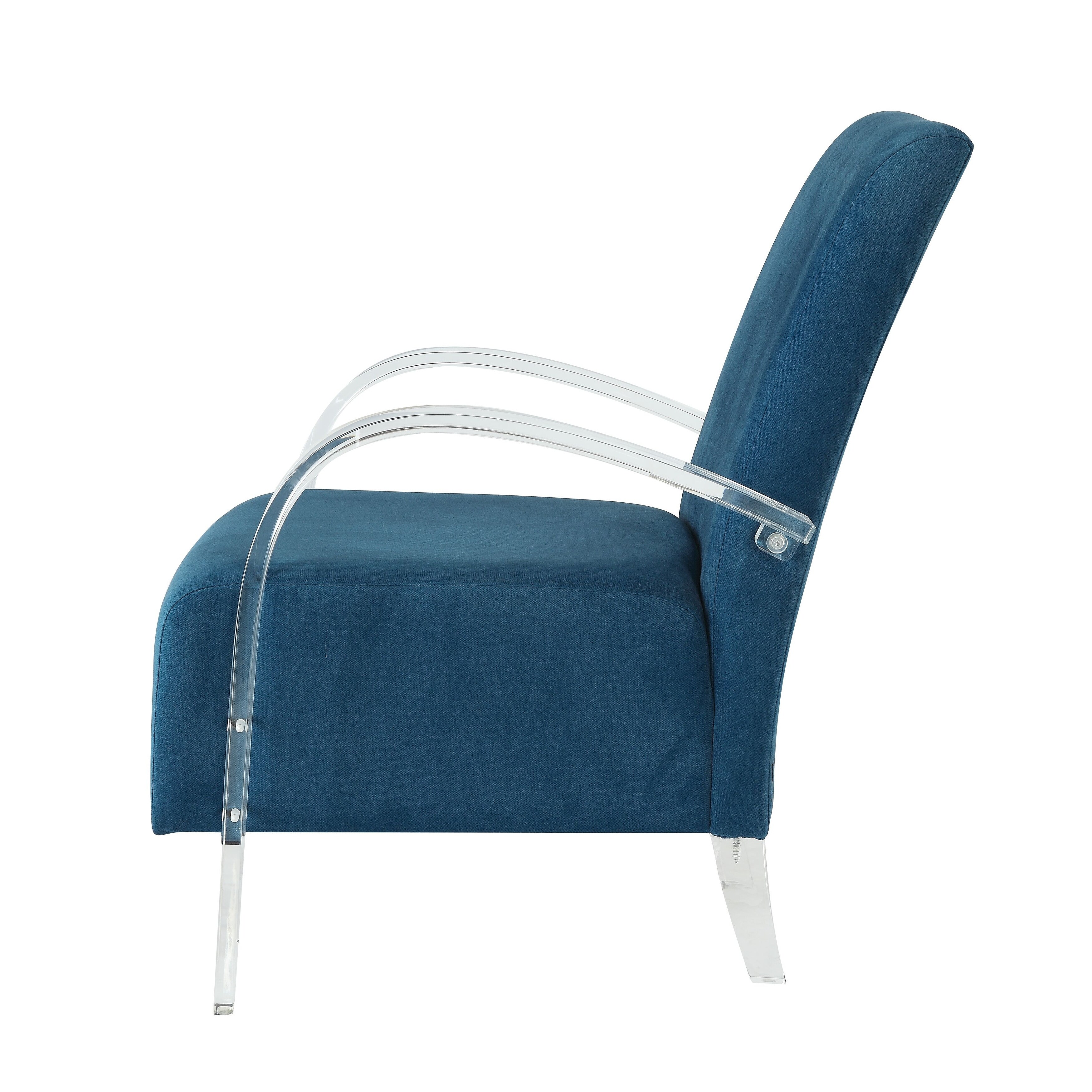 Acme Malyssa Accent Chair Teal Clear Acrylic