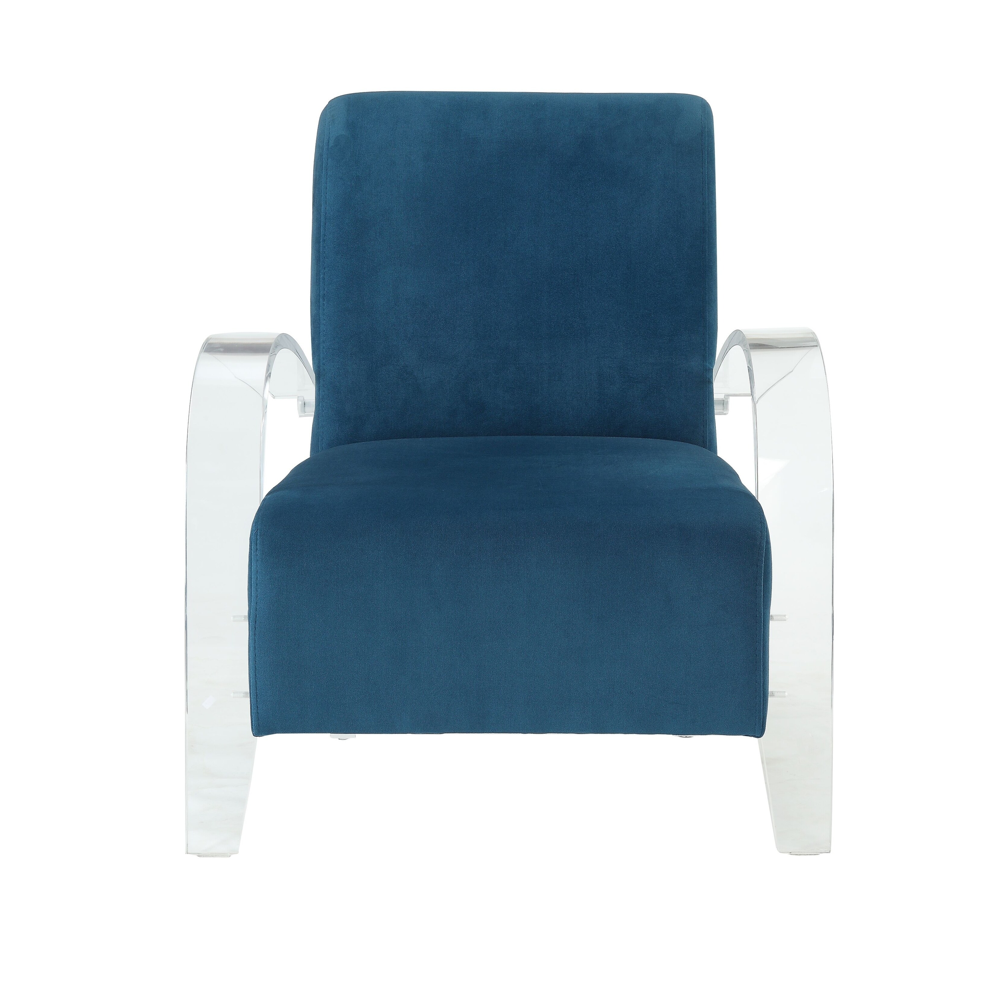 Acme Malyssa Accent Chair Teal Clear Acrylic