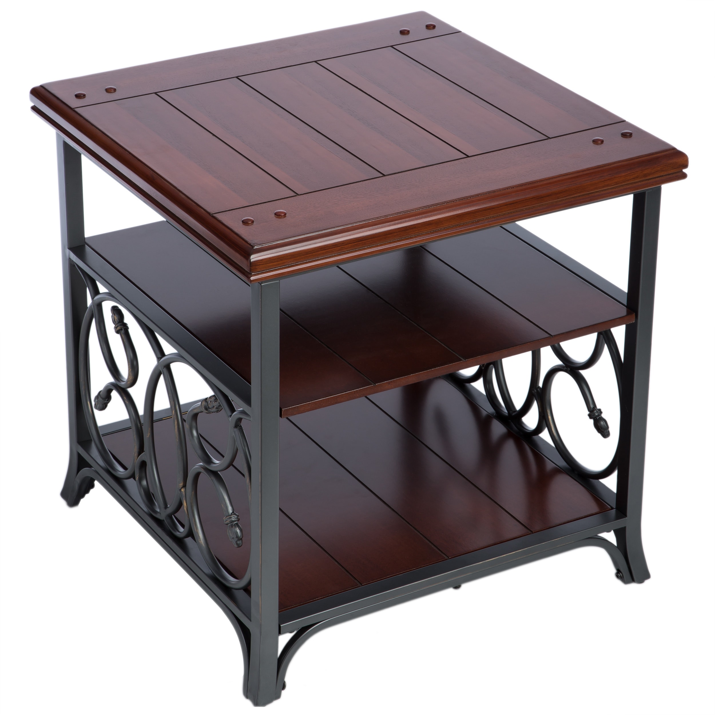 Scrolled Metal And Wood End Table Free Shipping Today Scrolled Metal And Wood End Table Free Shipping Today 2536113