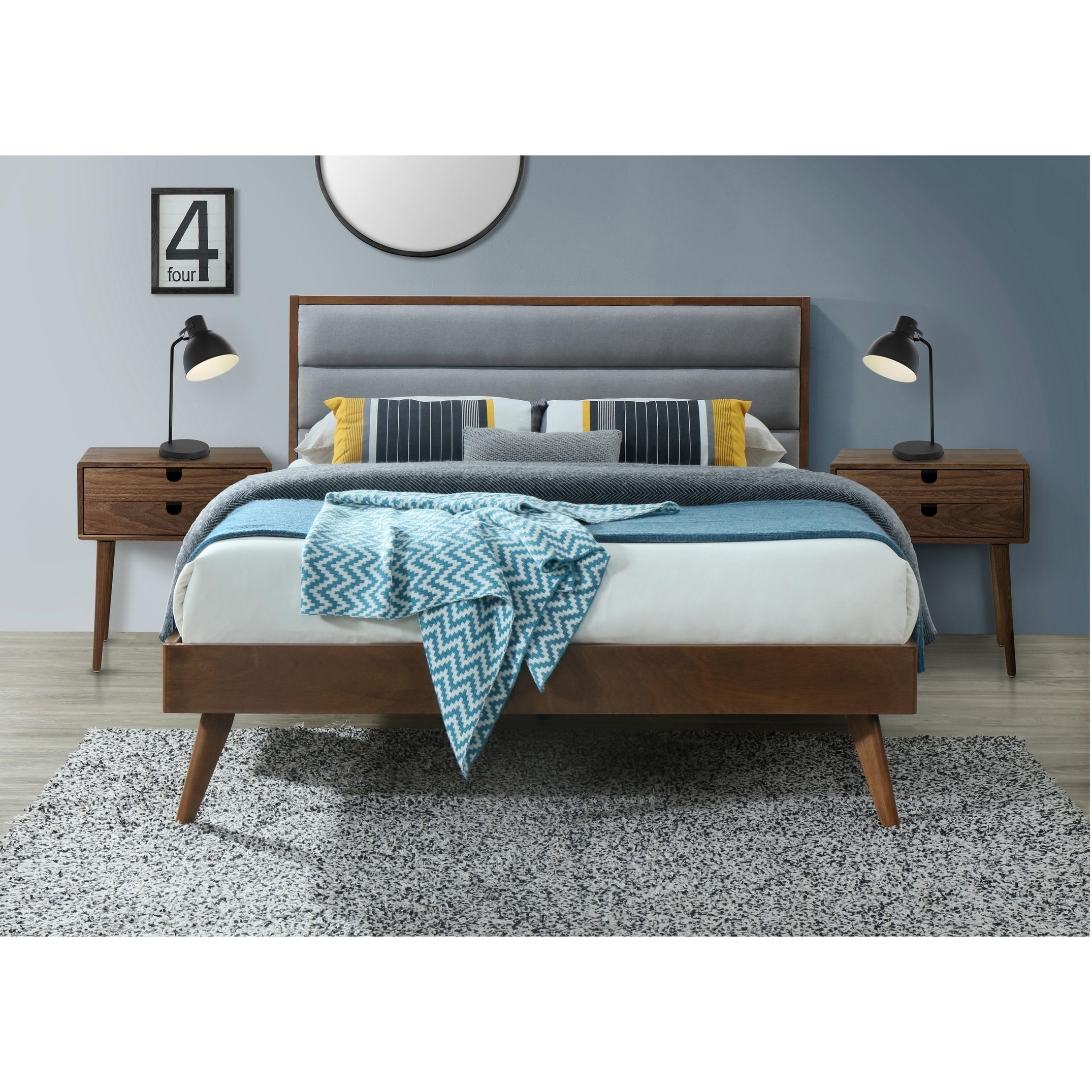 Orlando Queen Mid Century Platform Bed On Free Orlando Queen Mid Century Platform Bed On Free Shipping Today 25418288