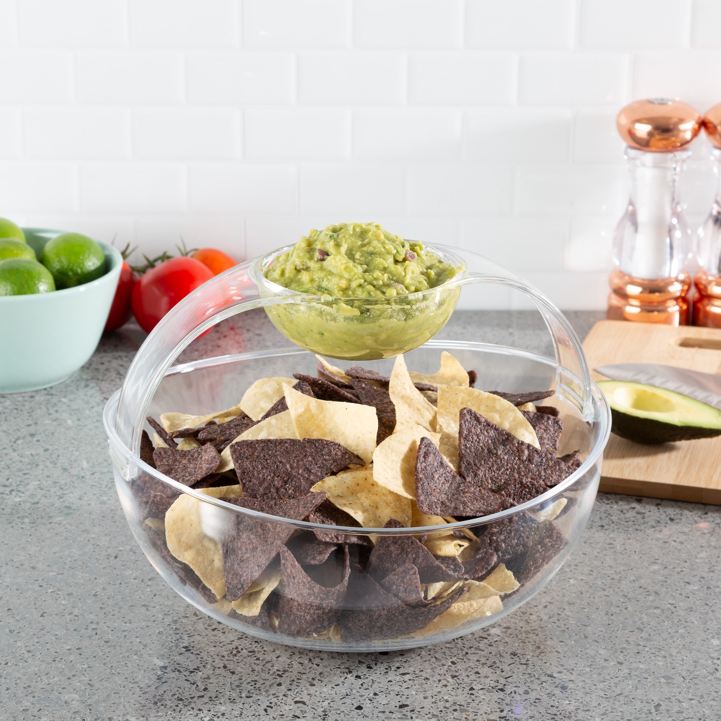 Chip And Dip Bowl Serving Set For Chips Salsa Fruit Dips Chip And Dip Bowl Serving Set For Chips Salsa Fruit Dipore By Clic Cuisine Free Shipping On Orders Over 45 25435370