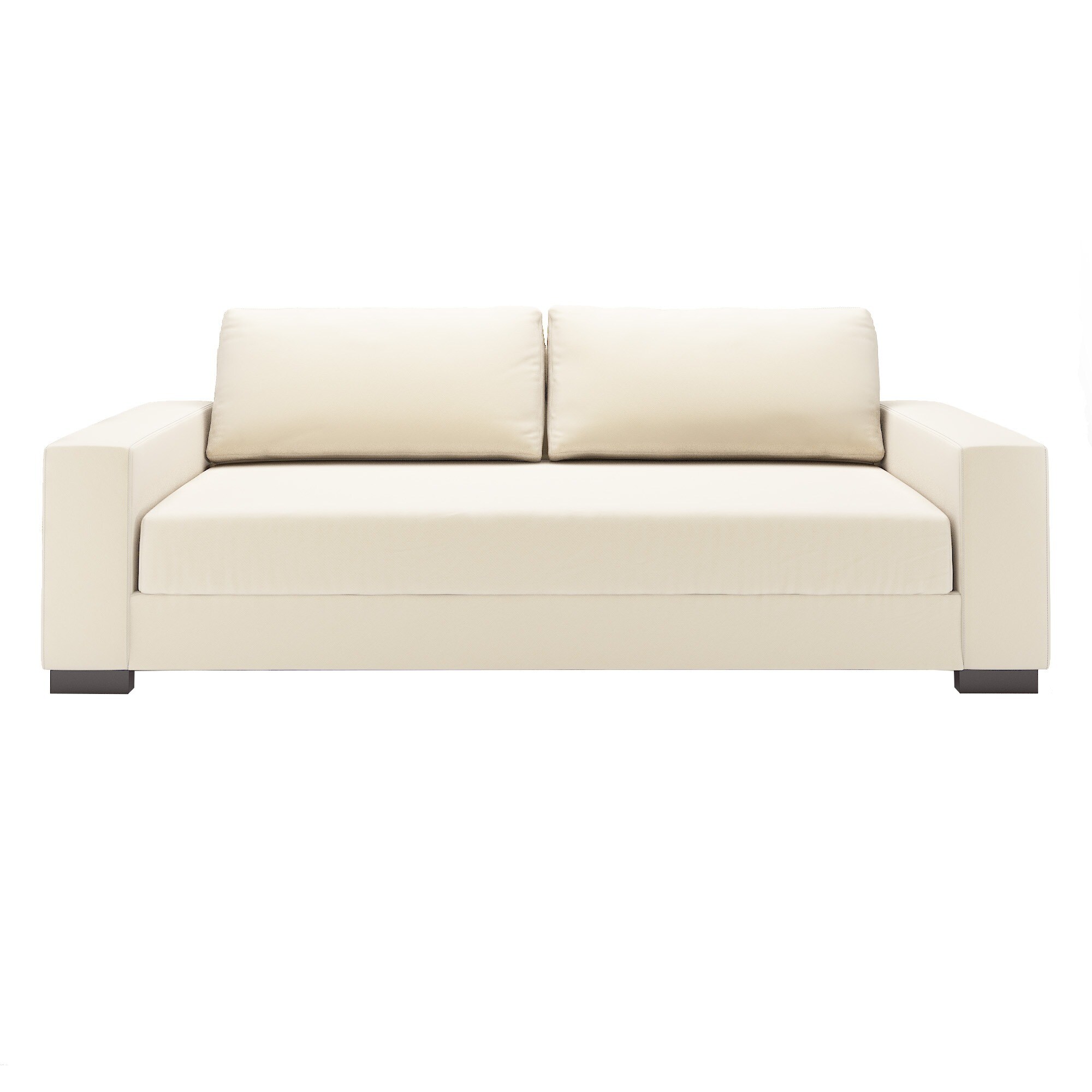 Lionel Modern White Cotton Fabric Sofa Daybed By Inspire Q