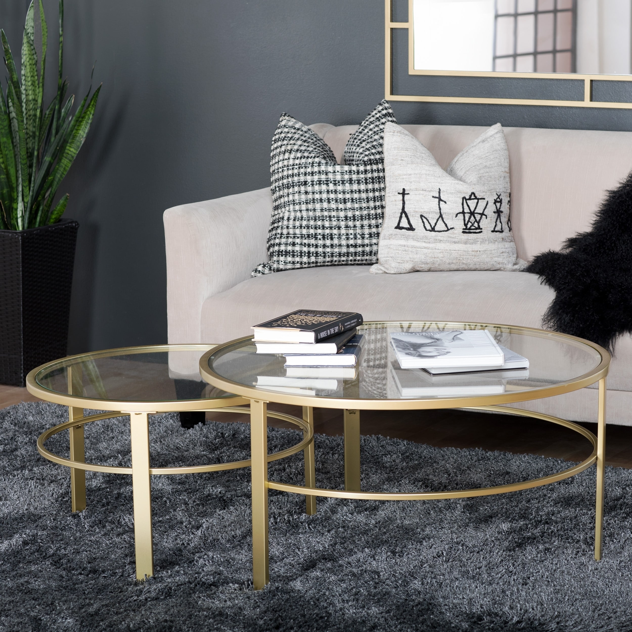Studio Designs Home Corbel Modern Round Nesting Coffee Table Studio Designs Home Corbel Modern Round Nesting Coffee Table Set
