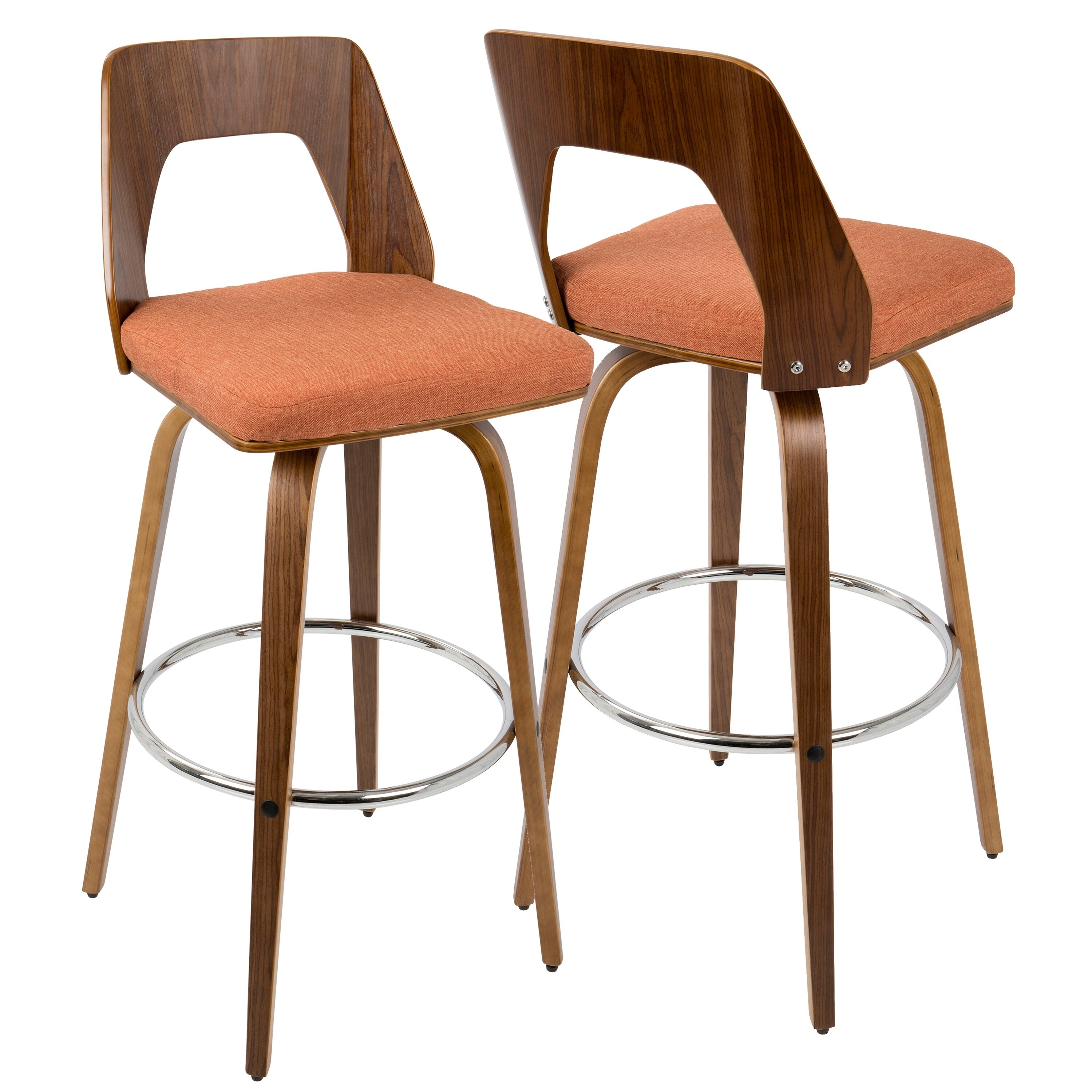Carson Carrington Granna Mid Century Modern Bar Stool Set Of 2