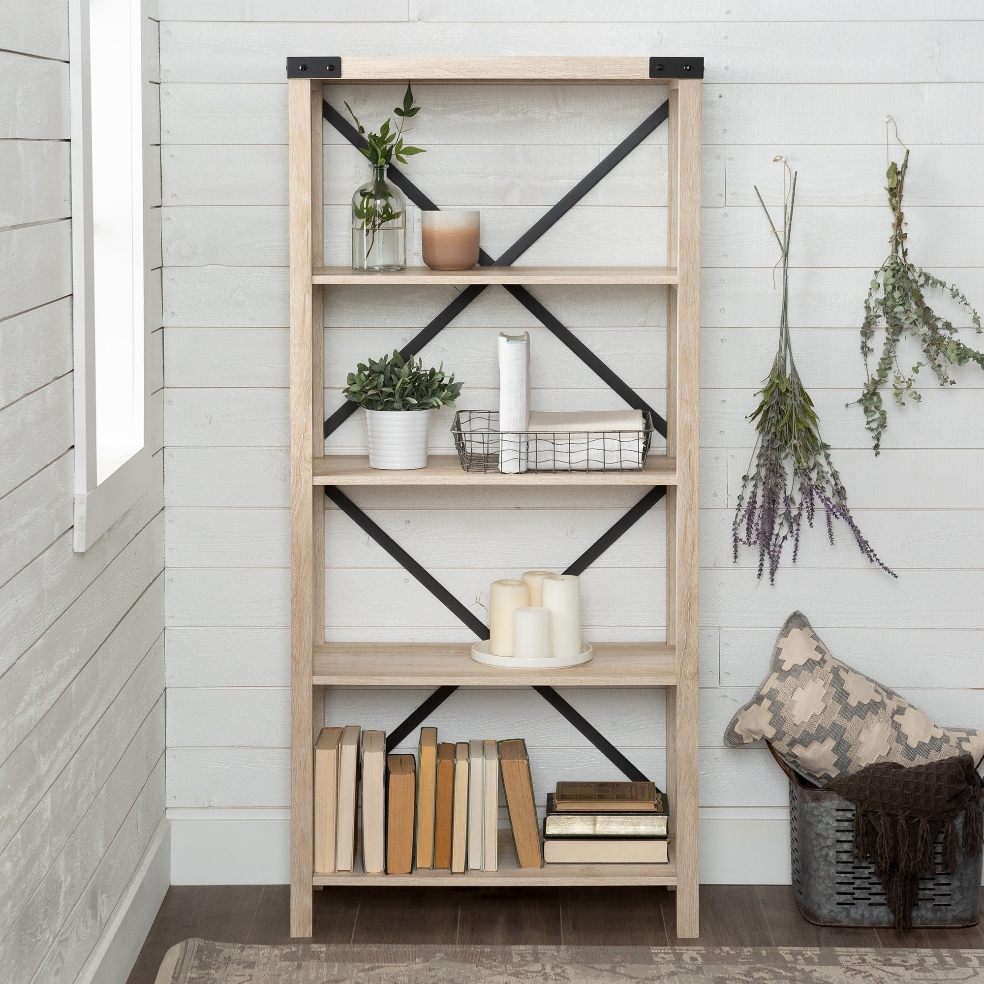 The Gray Barn Kujawa 64 Inch Tall Bookshelf 30 X 14 64h The Gray Barn Kujawa 64 Inch Tall Bookshelf 30 X 14 64h On Free Shipping Today 25481700