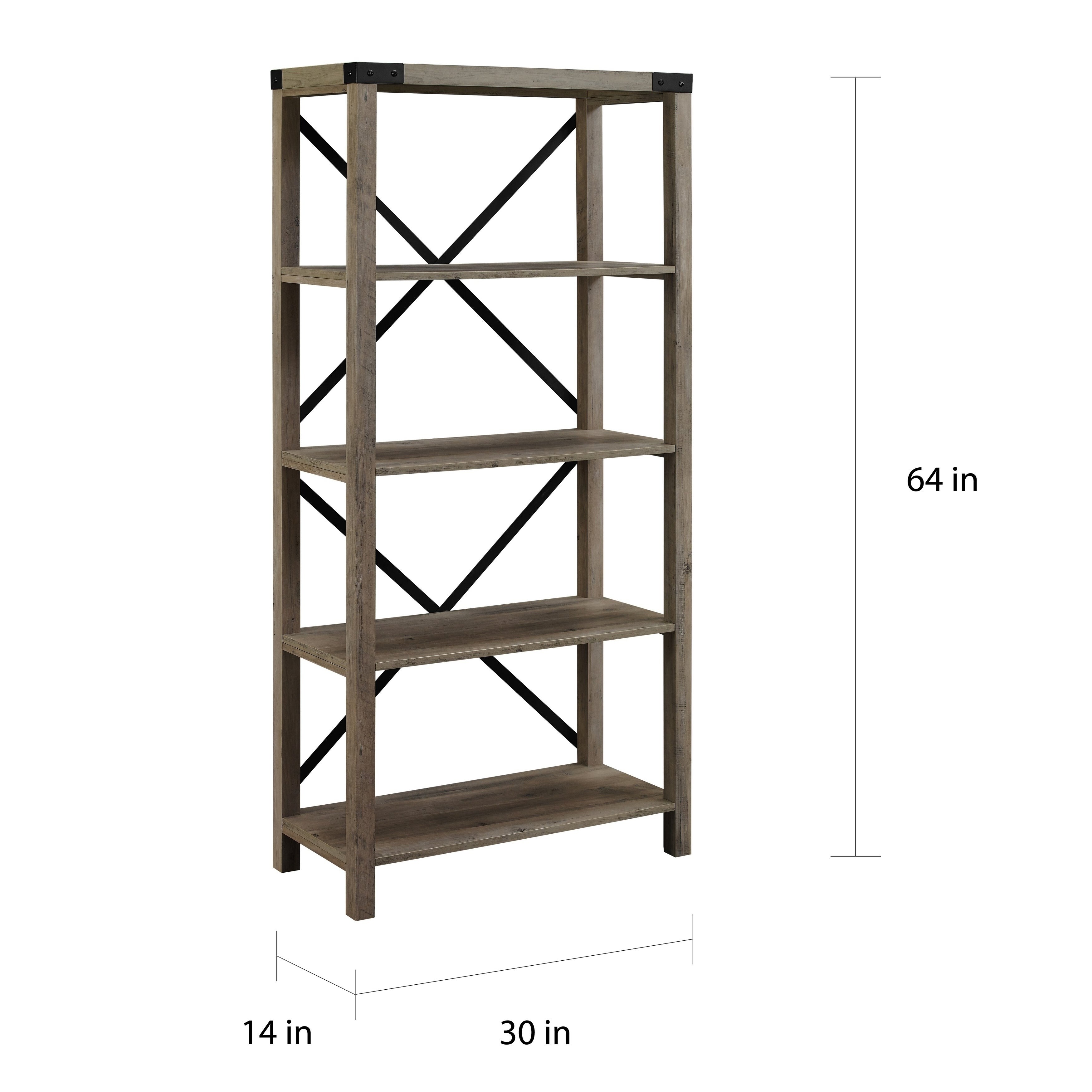 The Gray Barn Kujawa 64 Inch Tall Bookshelf 30 X 14 64h The Gray Barn Kujawa 64 Inch Tall Bookshelf 30 X 14 64h On Free Shipping Today 25481700