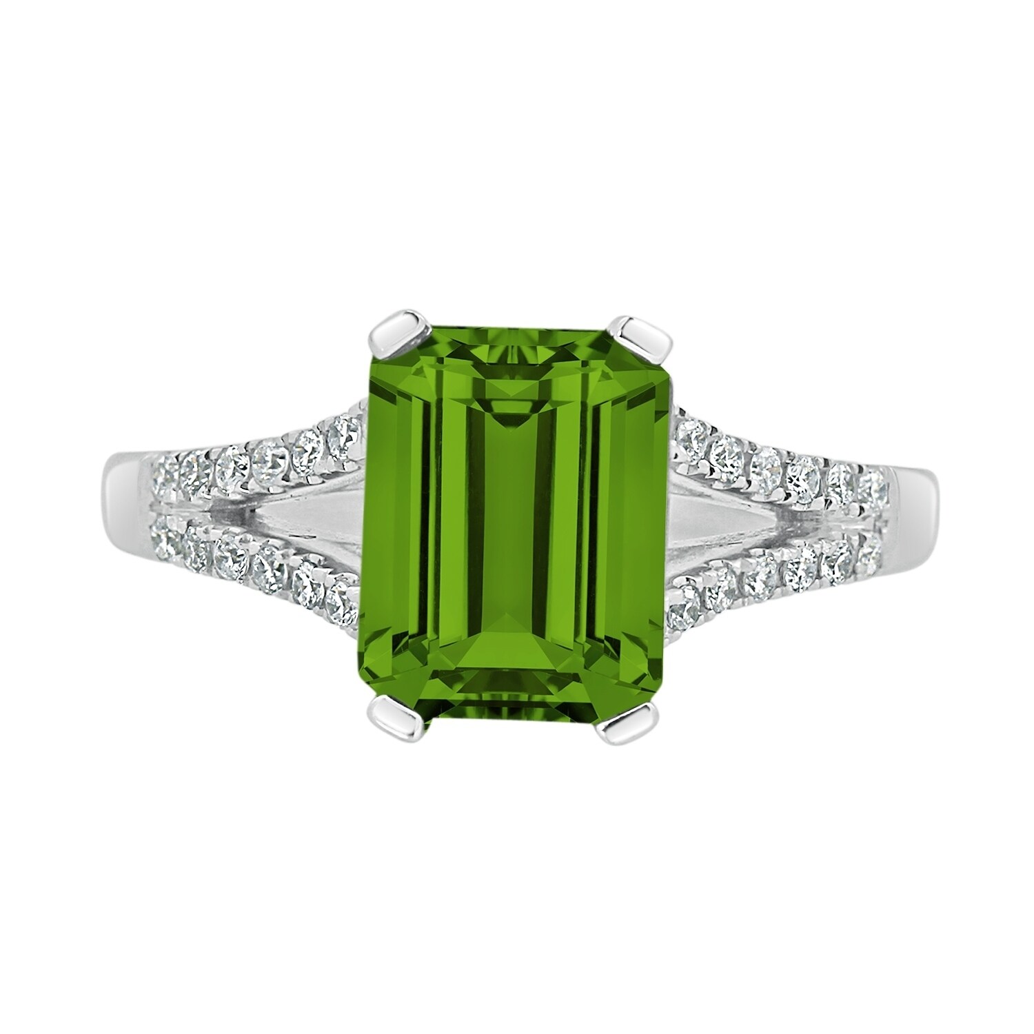 8ct Fancy Emerald-cut Peridot 