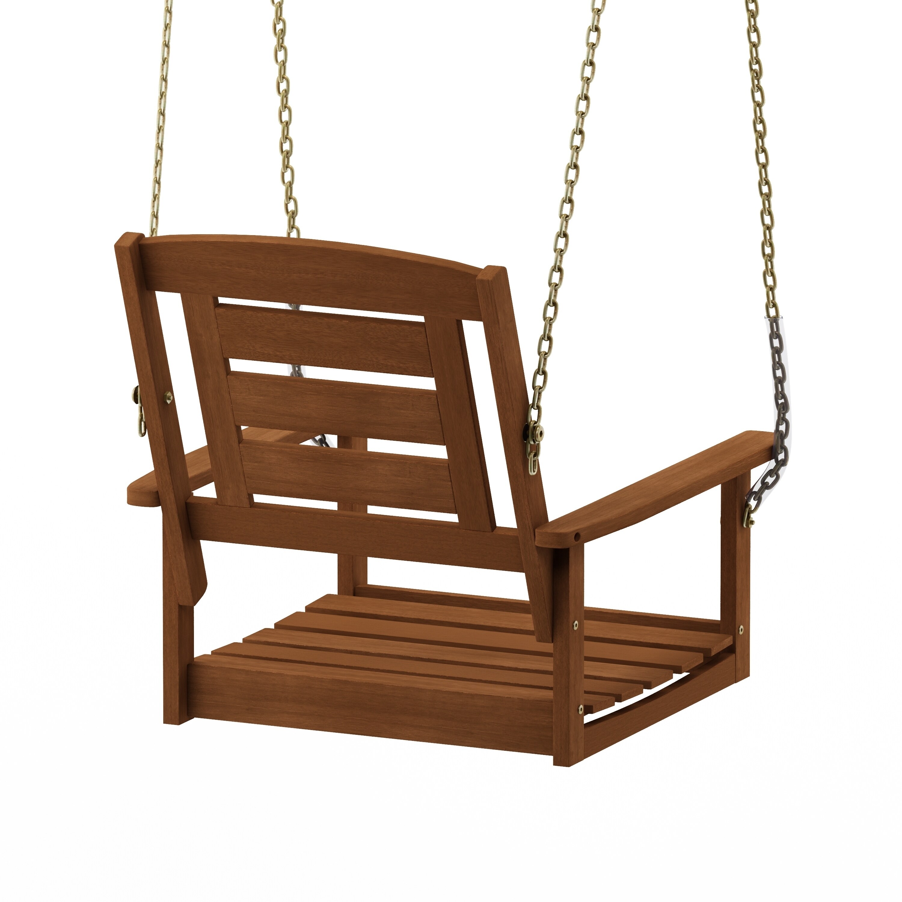 Havenside Home Ormond Hardwood Single Hanging Porch Swing With Chain