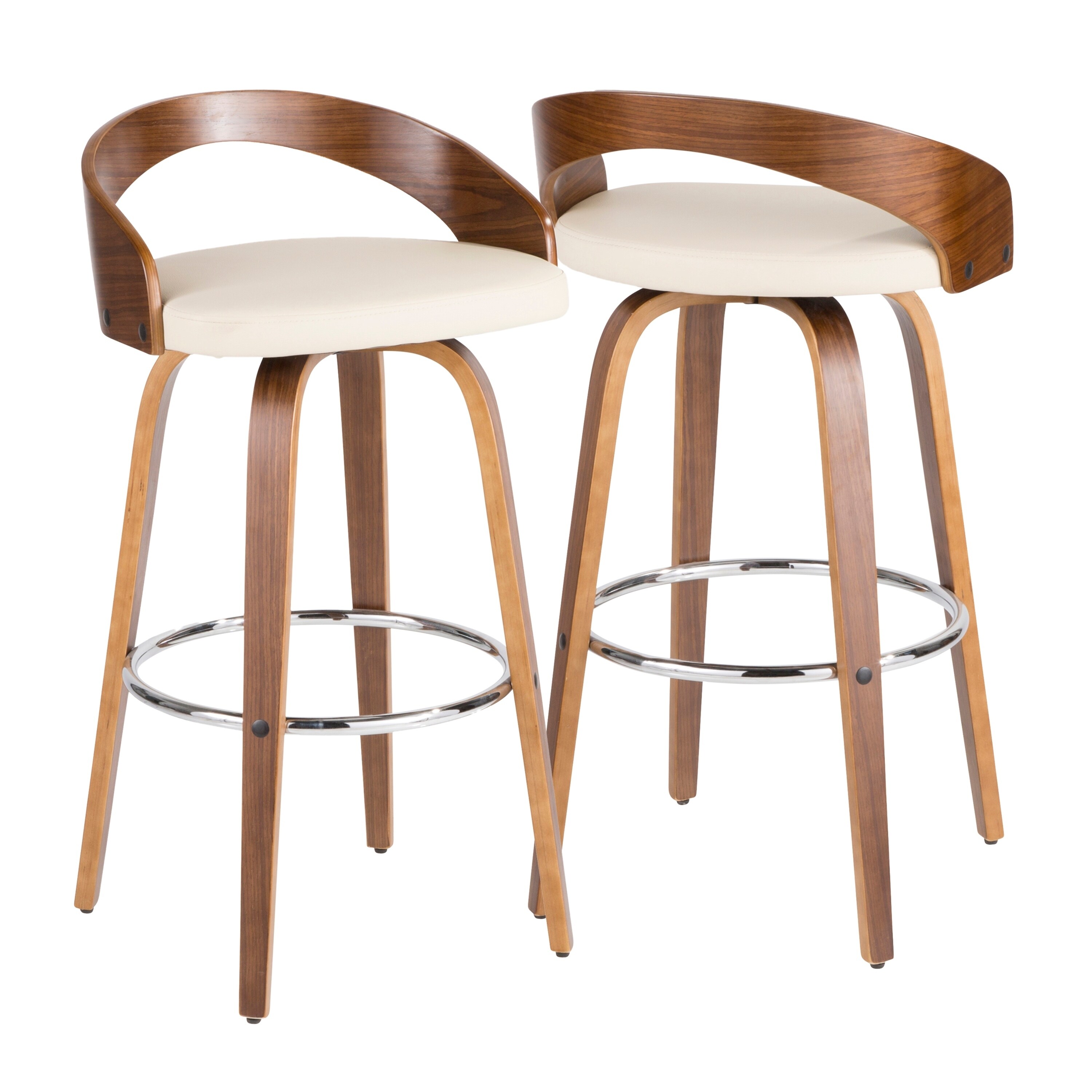 Carson Carrington Stavanger Mid Century Modern Bar Stool Set Of 2
