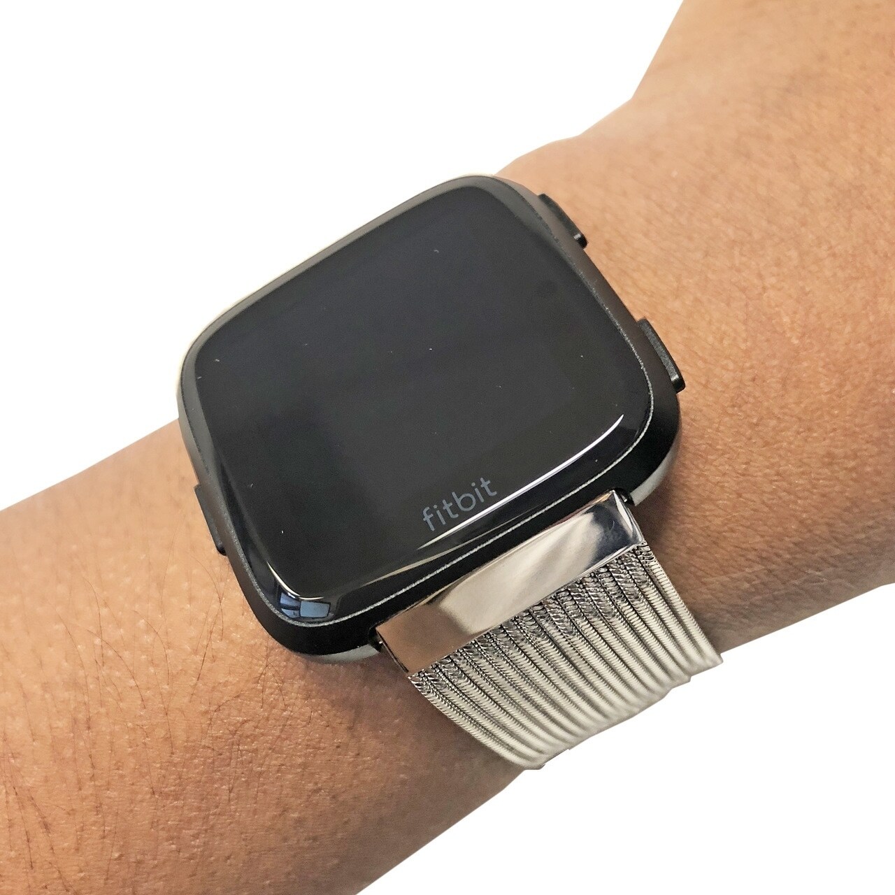 fitbit versa bands silver