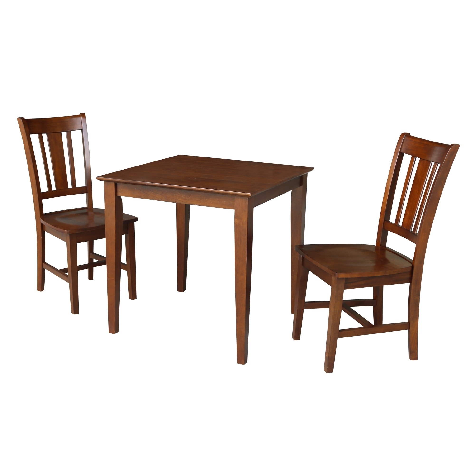 Shop 30x30 Dining Table With 2 Chairs In Espresso On Sale Free