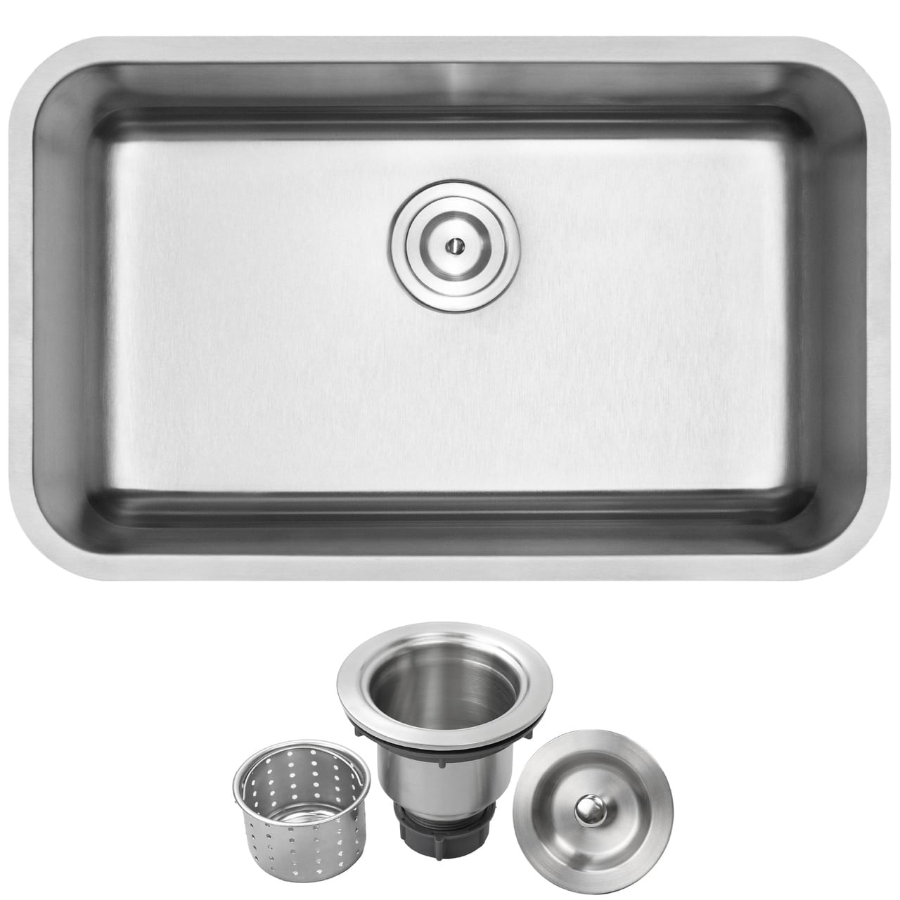 30 Ticor L17 18 Gauge Stainless Steel Undermount Single Basin Kitchen Sink