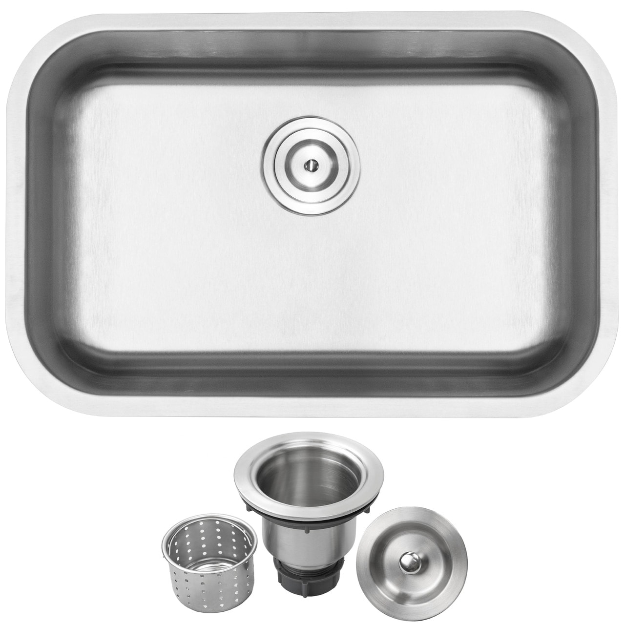 27 Ticor L18 18 Gauge Stainless Steel Undermount Single Basin 27 Ticor L18 18 Gauge Stainless Steel Undermount Single Basin Kitchen Sink