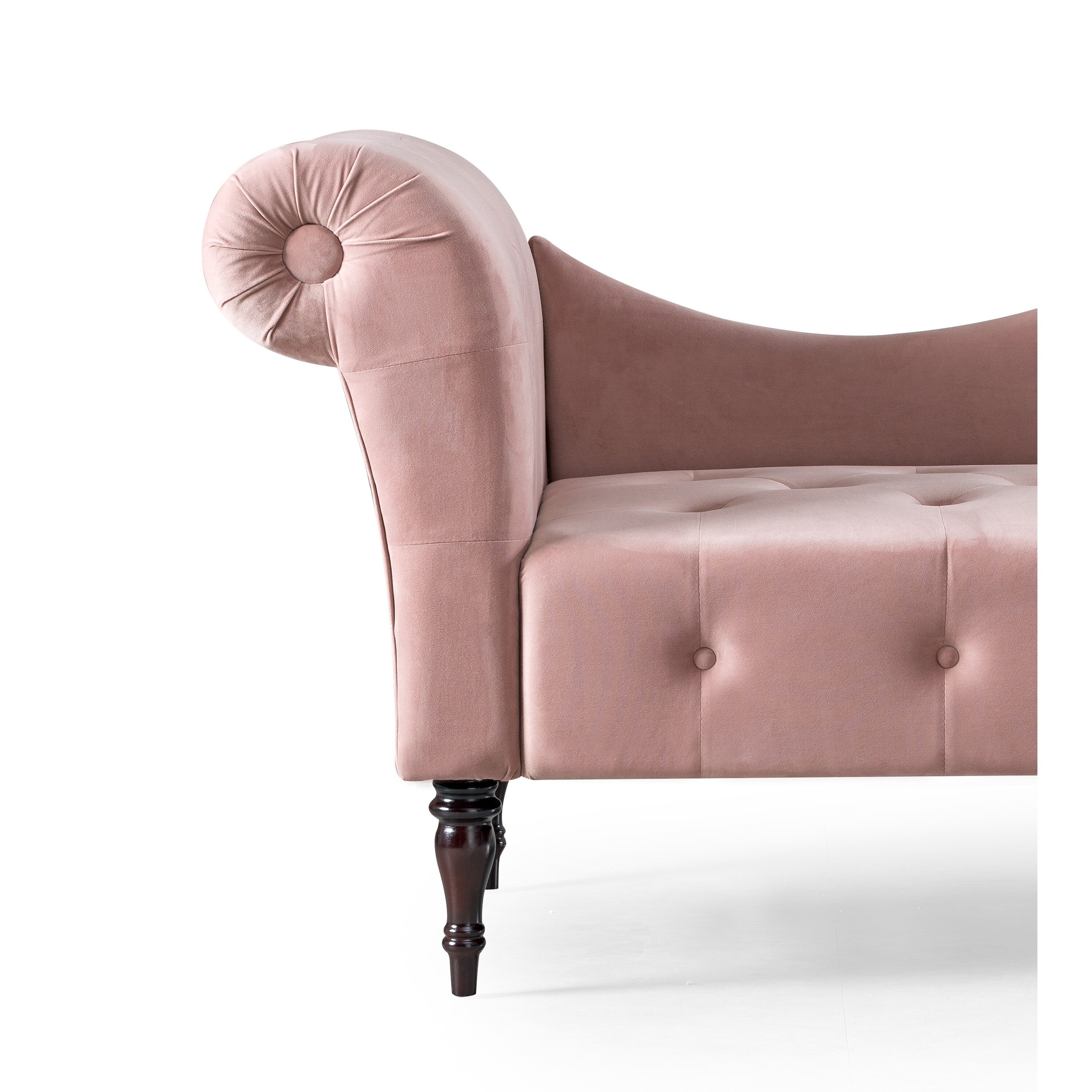 Napa Morganite Diamond Tufted Chaise Lounge