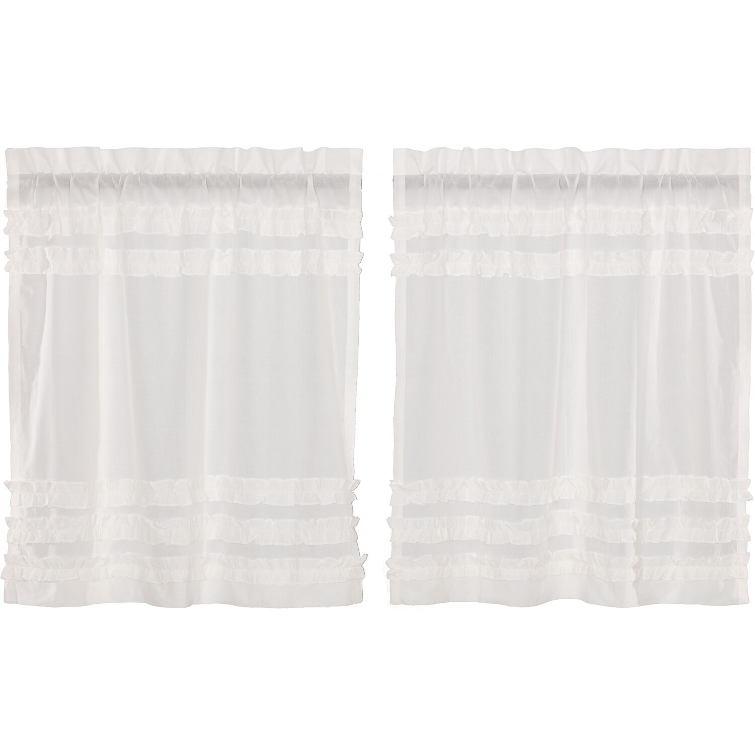 Shop VHC Brand Farmhouse White Ruffled Sheer Cotton Petticoat