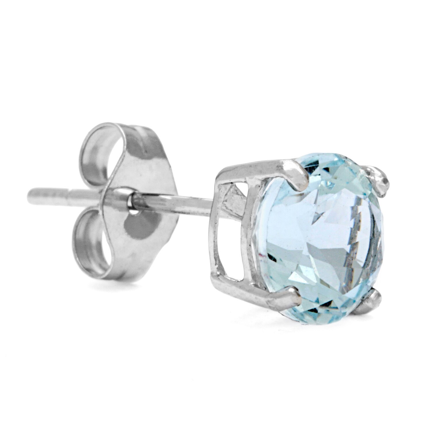 Kabella 14k White Gold Round Aquamarine Earrings On Kabella 14k White Gold Round Aquamarine Earrings On Free Shipping Today 2616588
