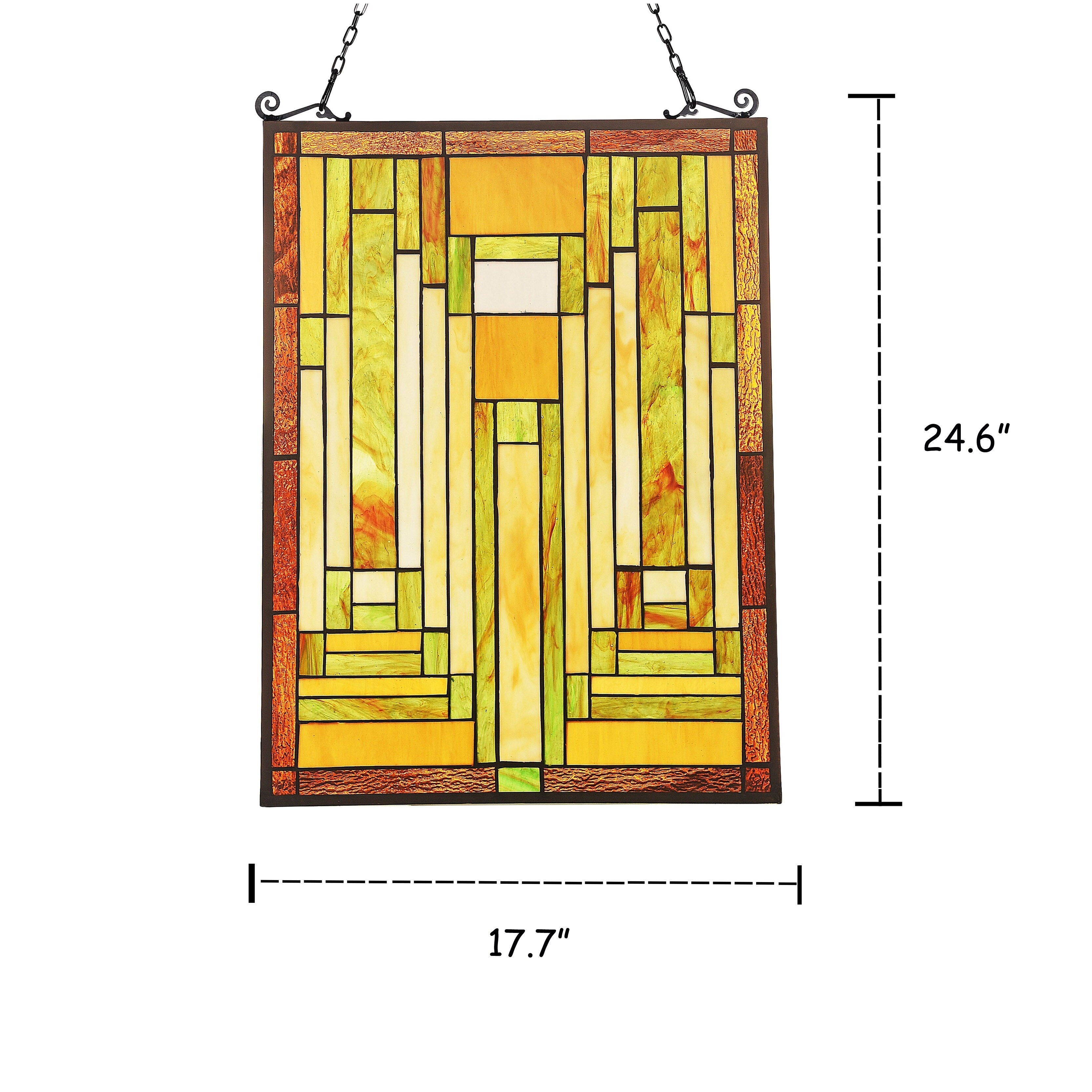 Tiffany Style Window Panel Suncatcher Free Shipping Today Tiffany Style Window Panel Suncatcher