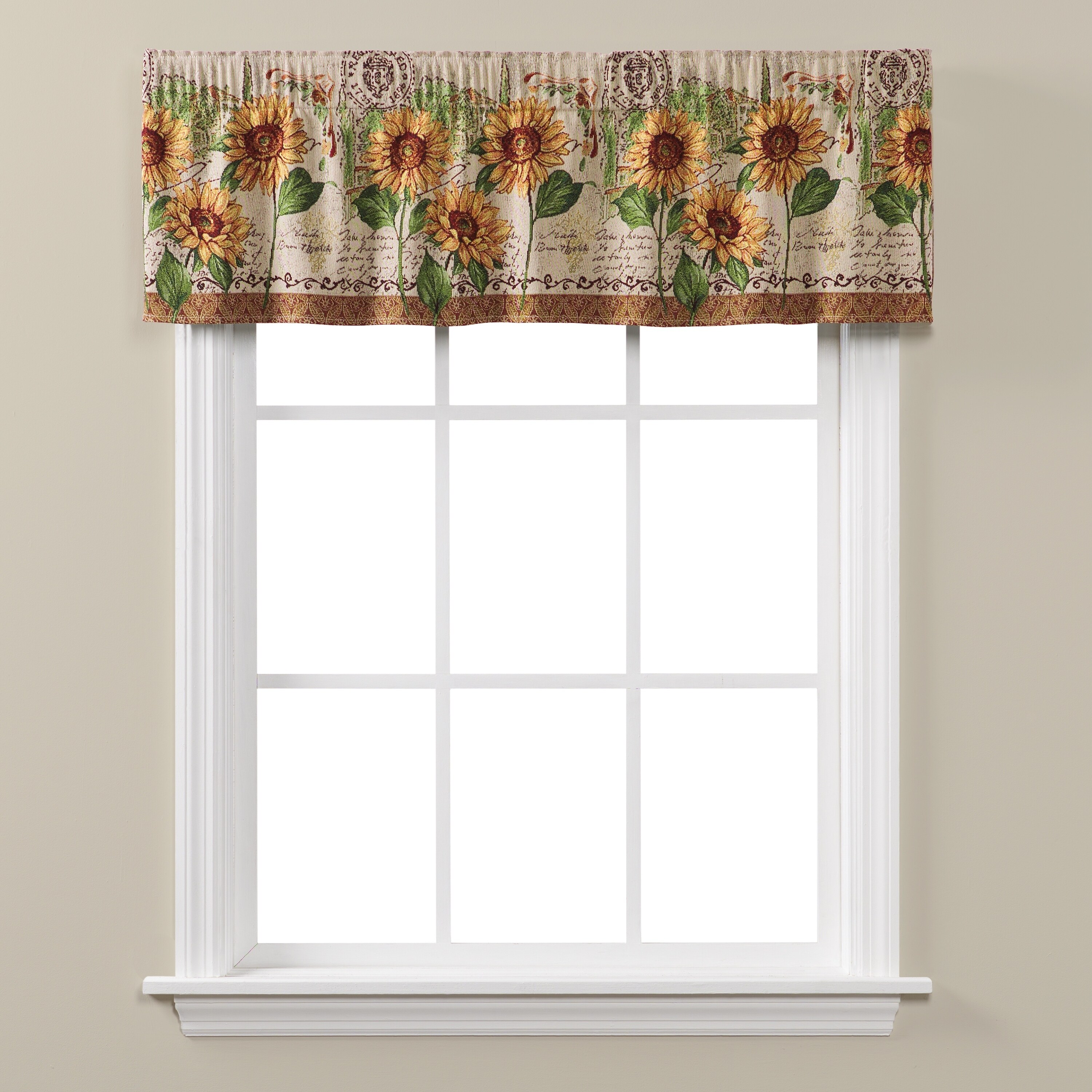 Shop SKL Home Tuscan Sunflowers Tapestry Valance Free Shipping On