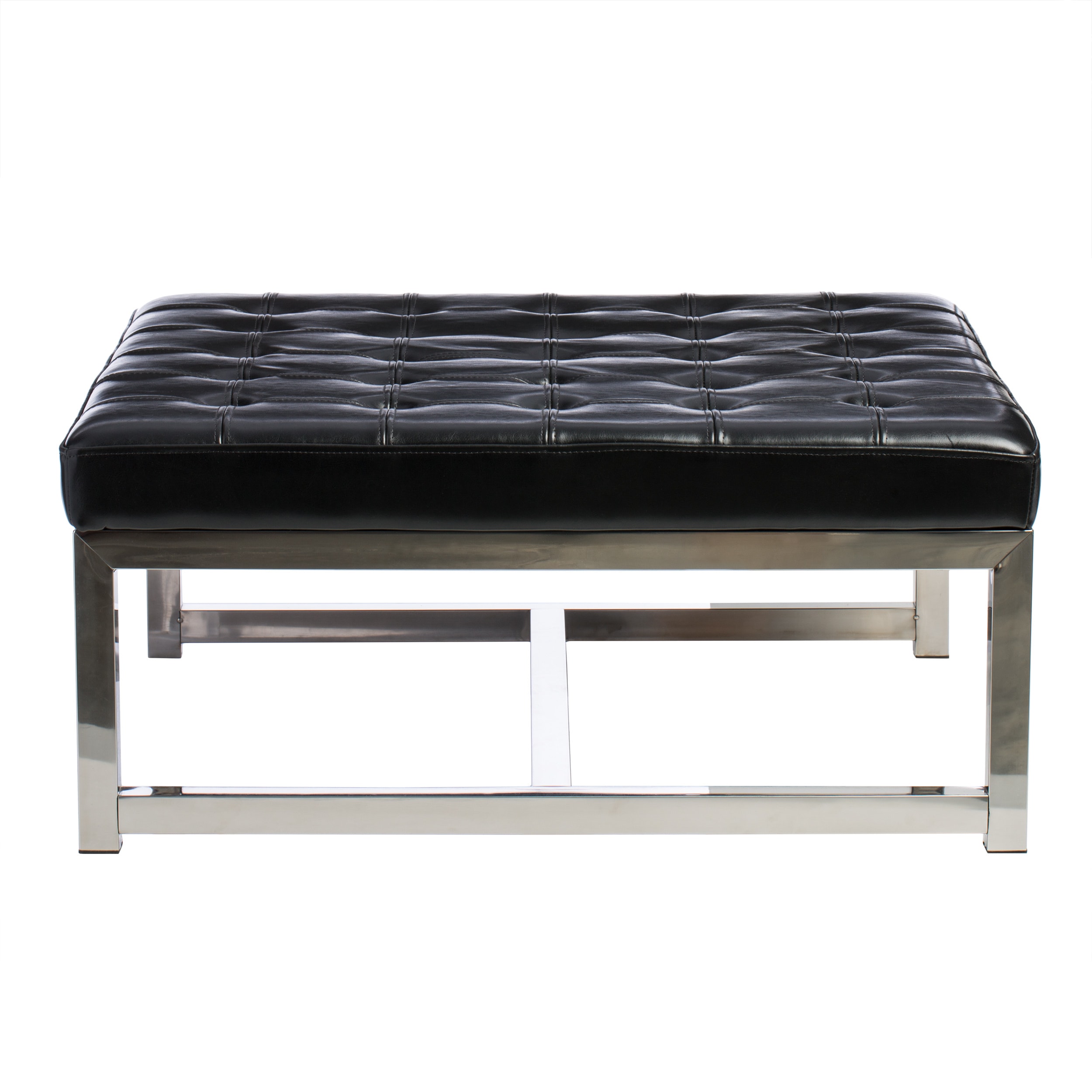 Liberty Large Black Leather Ottoman Free Shipping Today Liberty Large Black Leather Ottoman Free Shipping Today 2683508