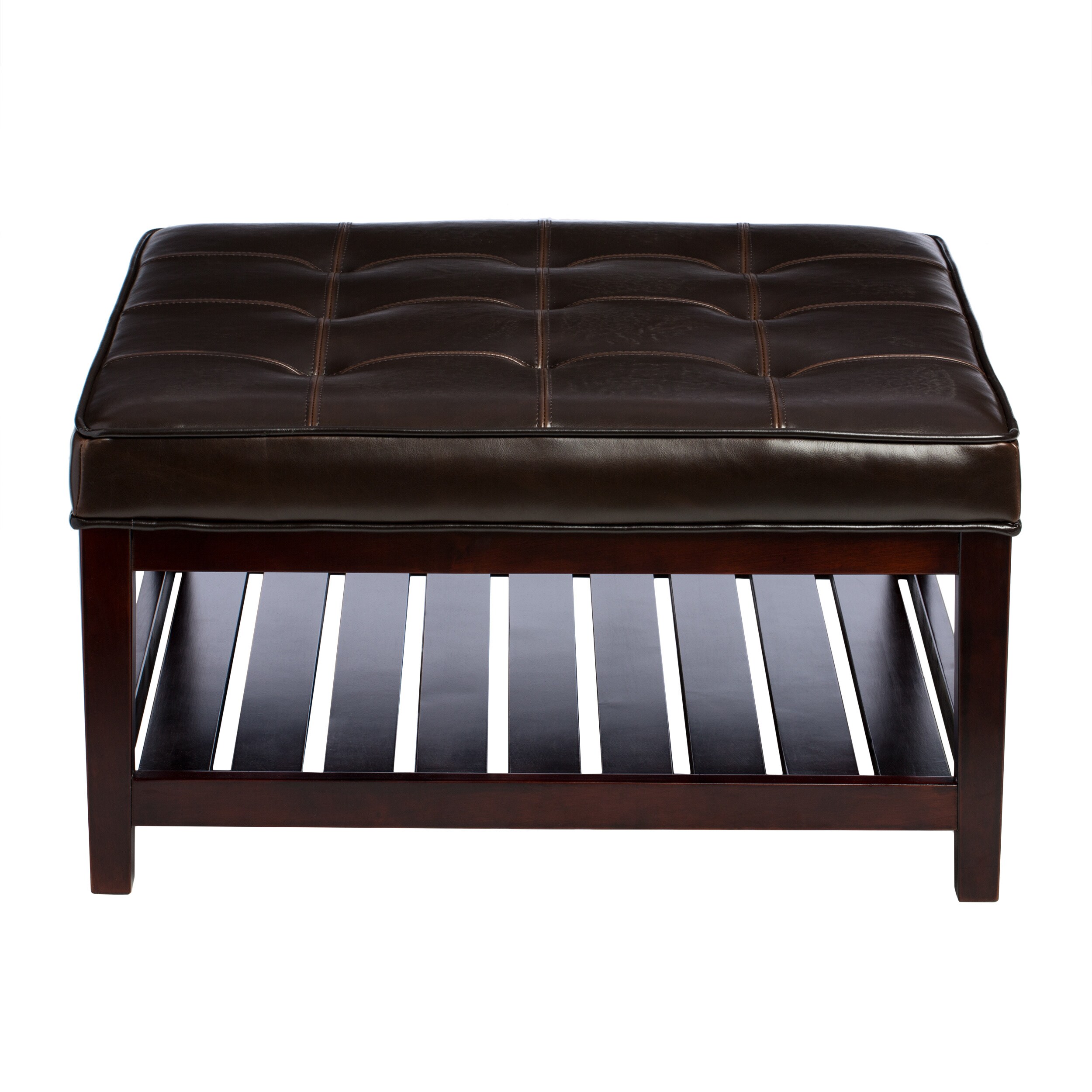 Pine Canopy Hudson Dark Brown Leather Ottoman Free Shipping Pine Canopy Hudson Dark Brown Leather Ottoman Free Shipping Today 20253748