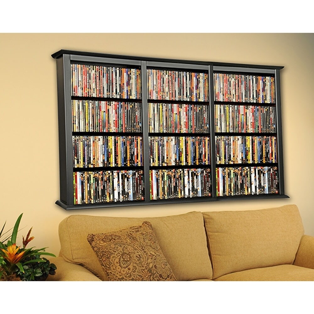 Venture Horizon Triple Wall Mounted Media Storage Cabinet Venture Horizon Triple Wall Mounted Media Storage Cabinet Black Free Shipping Today 26957411