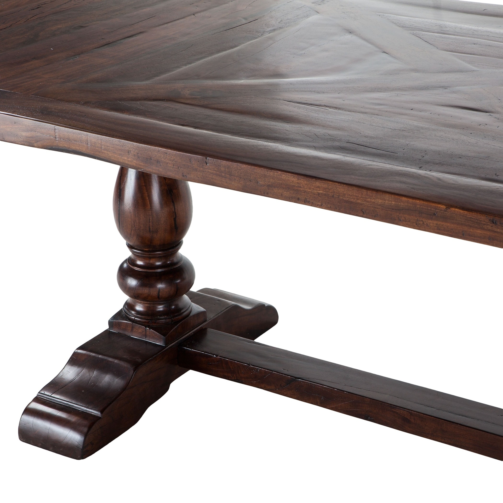 Carmela 96 Inch Neem Wood Oval Dining Table Chestnut On Carmela 96 Inch Neem Wood Oval Dining Table Chestnut On Free Shipping Today 26971059