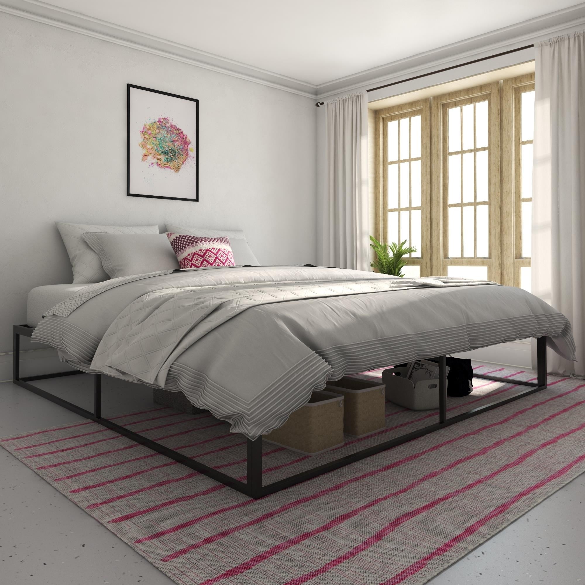Novogratz Boutique Metal Storage Platform Bed Free Shipping Novogratz Boutique Metal Storage Platform Bed