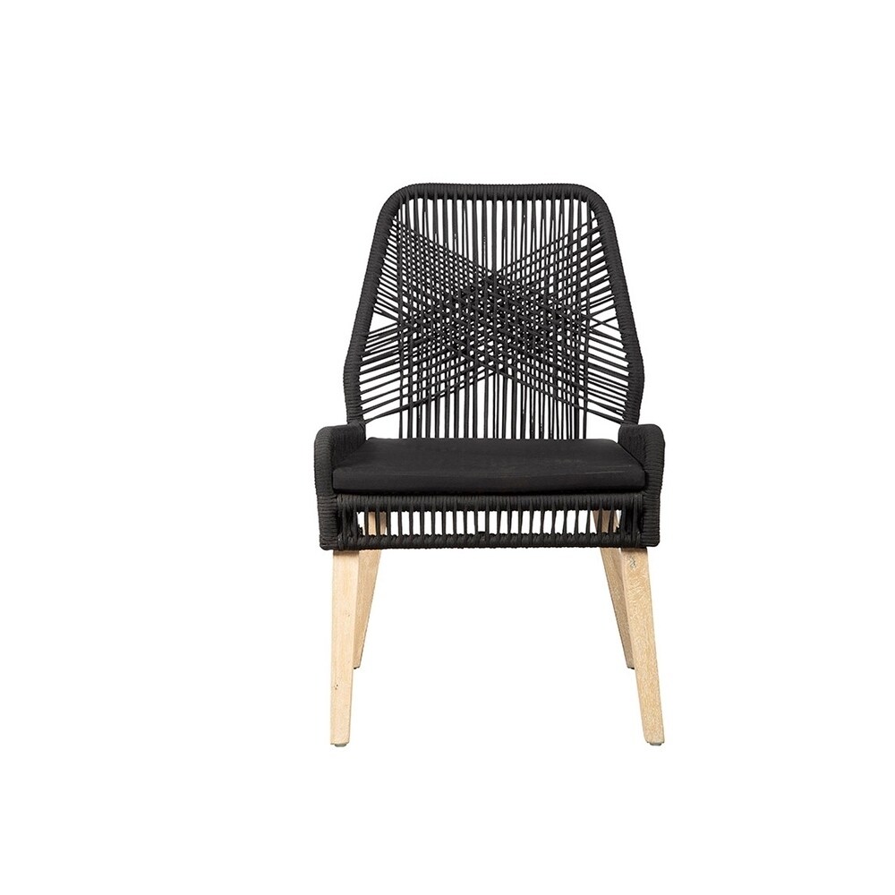 Sylva Contemporary Wood And Woven Rope Side Chairs Set Of 2 Sylva Contemporary Wood And Woven Rope Side Chairs Set Of 2