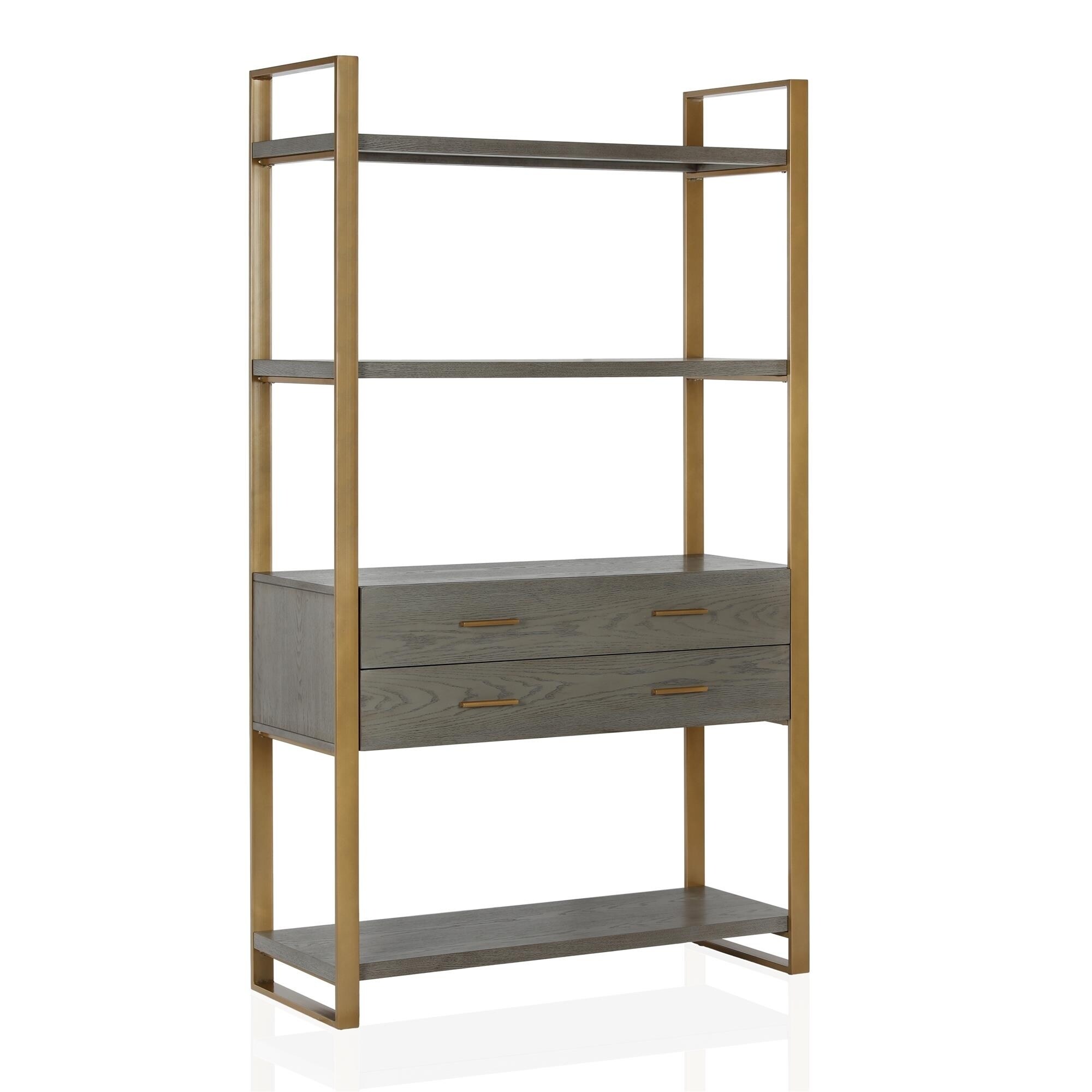 Shop Cosmoliving Alfie Metal Bookcase Etagere With Drawers On
