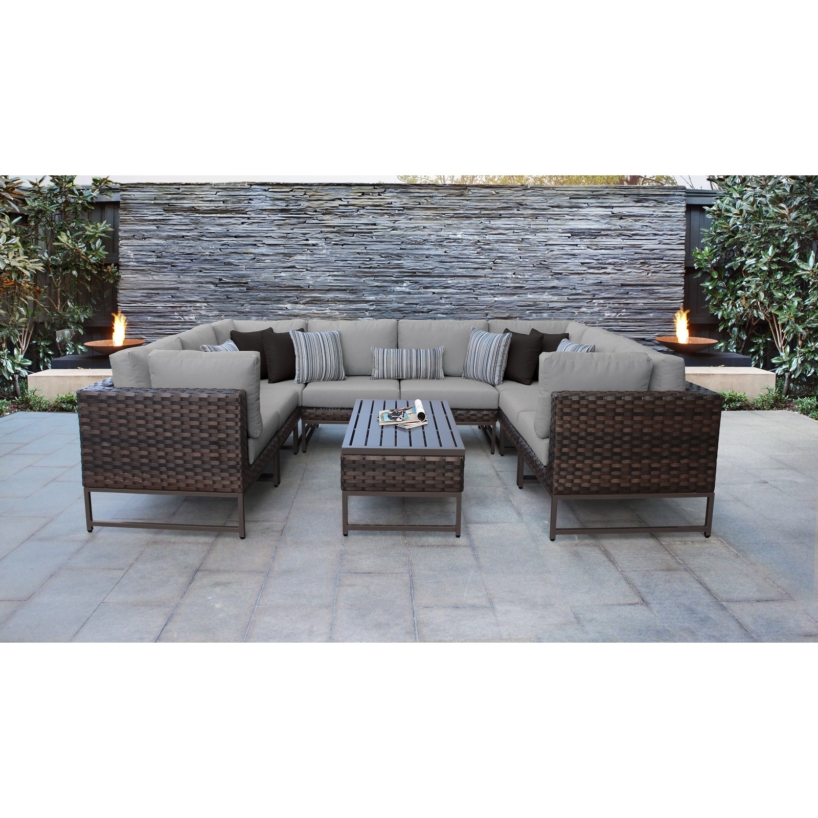 Barcelona 9 Piece Outdoor Wicker Patio Furniture Set 9c Free Barcelona 9 Piece Outdoor Wicker Patio Furniture Set 9c