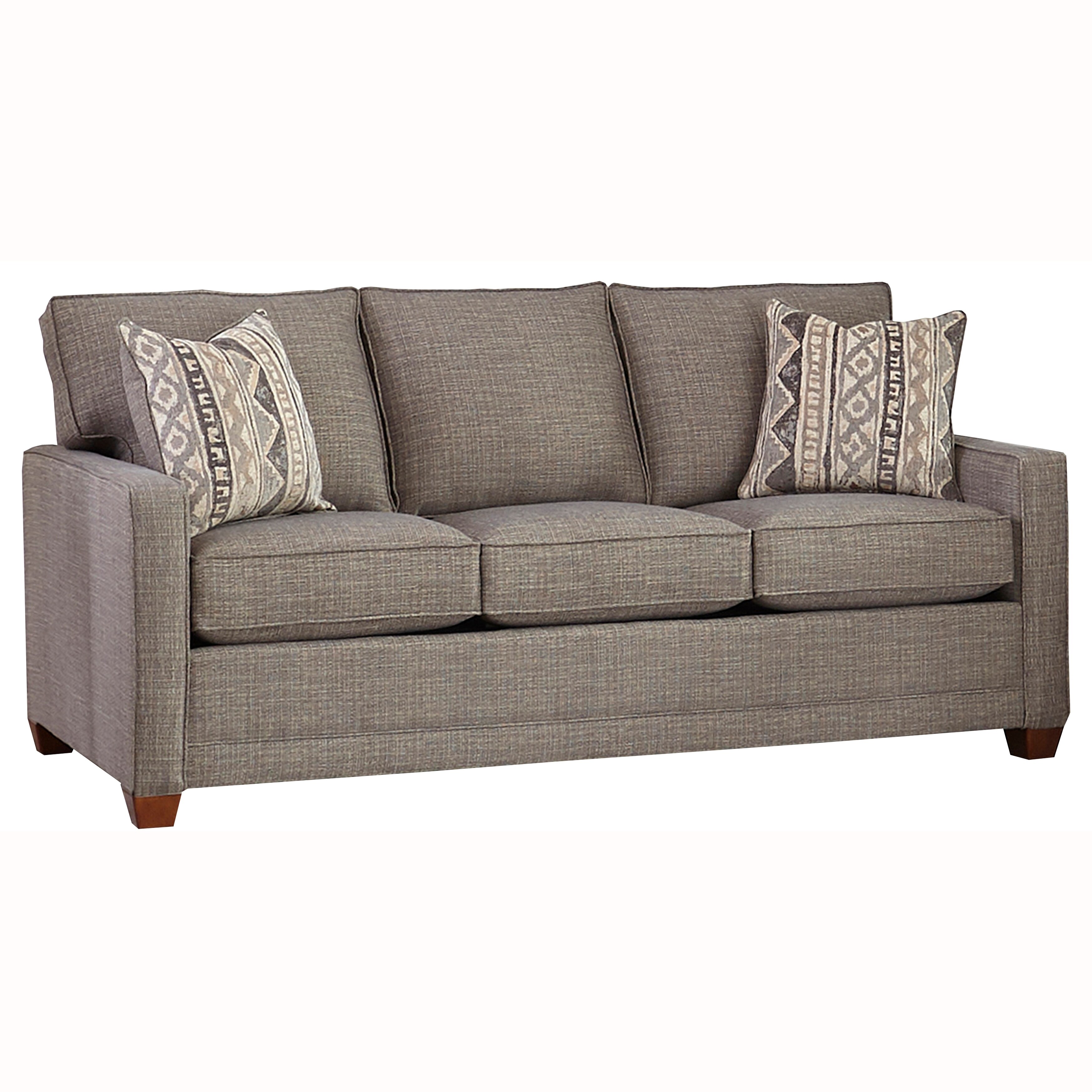 Made In Usa Sumner Grey Fabric Sofa Bed Loveseat And Chair A Half