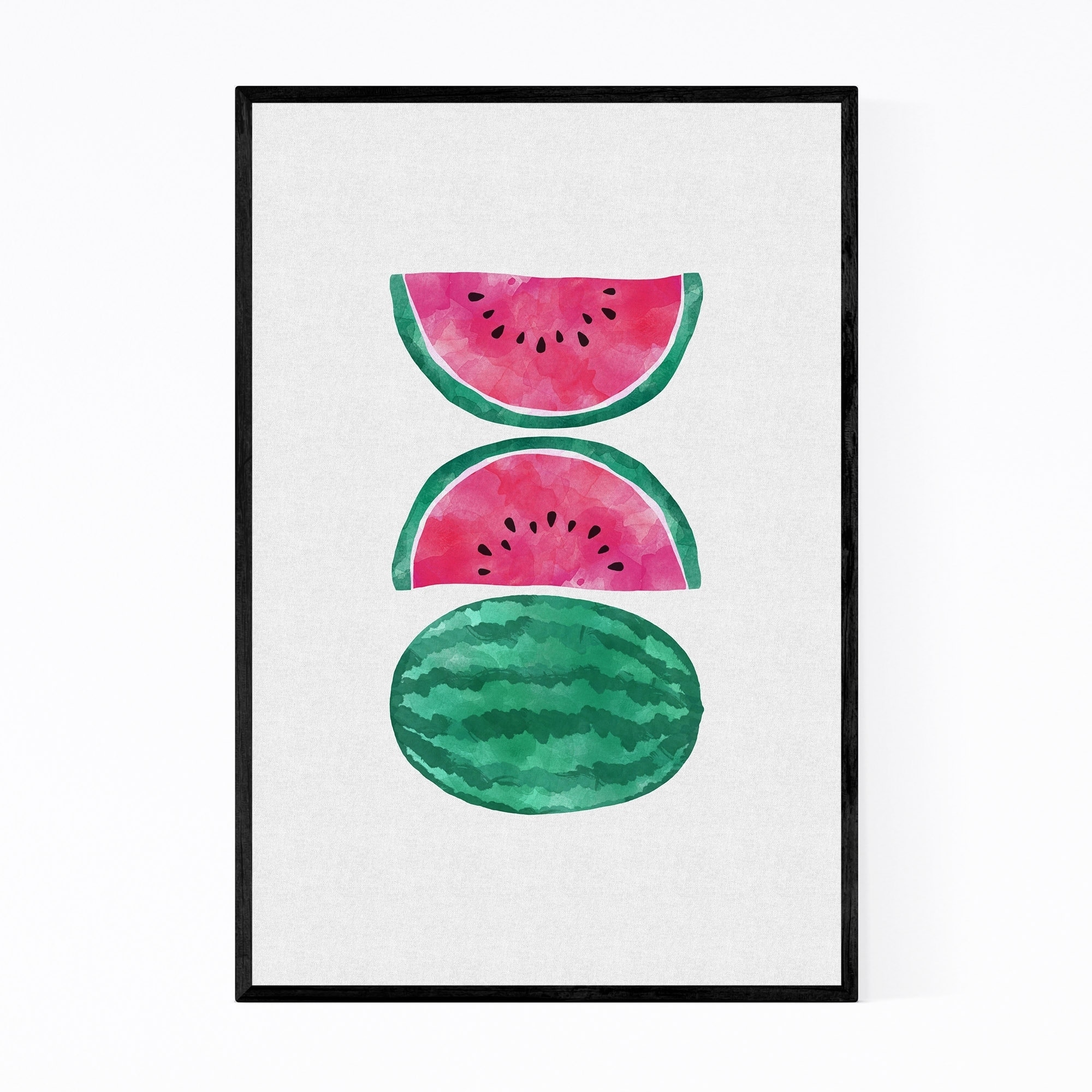 Shop Noir Gallery Watermelon Fruit Kitchen Food Framed Art Print