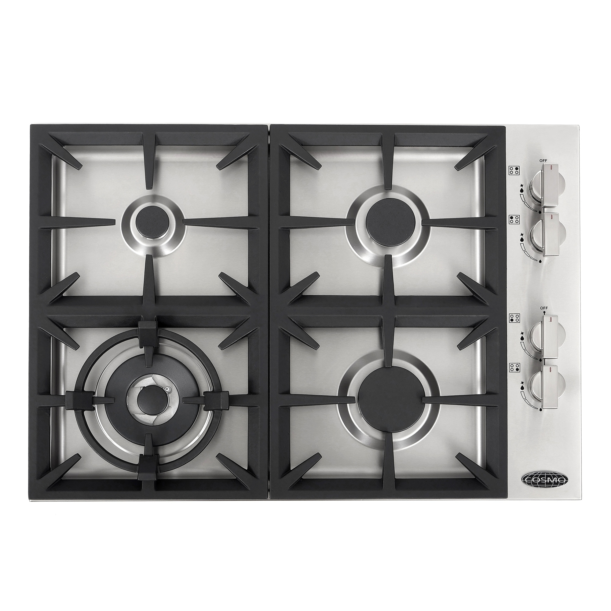30 In Gas Cooktop Stainless Steel With 4 Italian Made 30 In Gas Cooktop Stainless Steel With 4 Italian Made Burners Inches