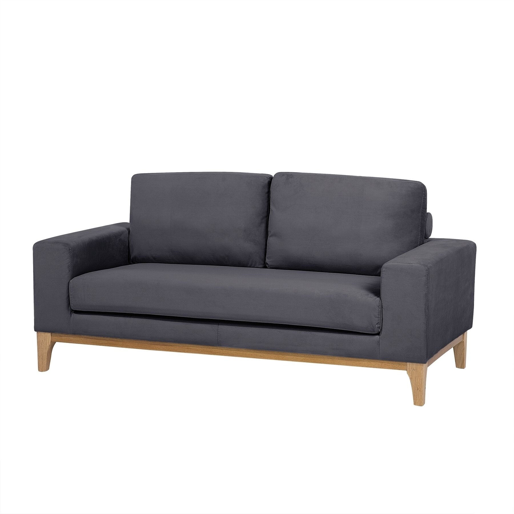 Velvet Cushioned 2 Person Sofa