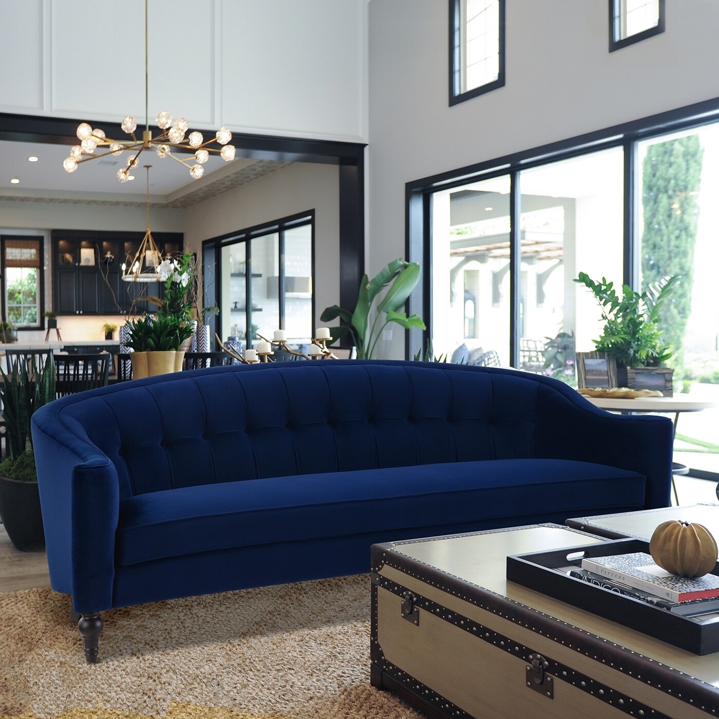 Gracewood Hollow Baralt Curved Back Sofa 87 5 Lx36 Wx33 H