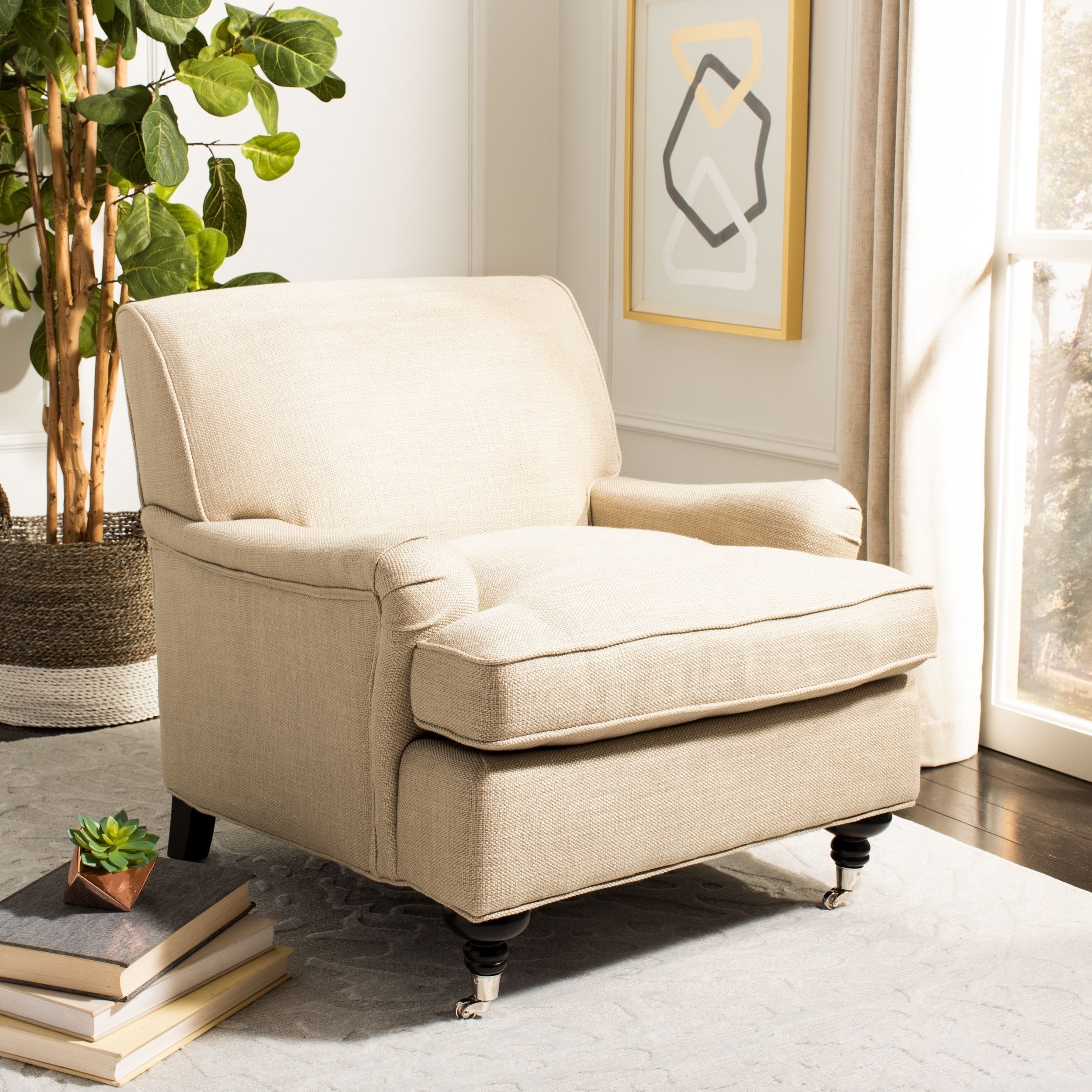 Shop Safavieh Colin Tufted Club Chair On Sale Ships To Canada