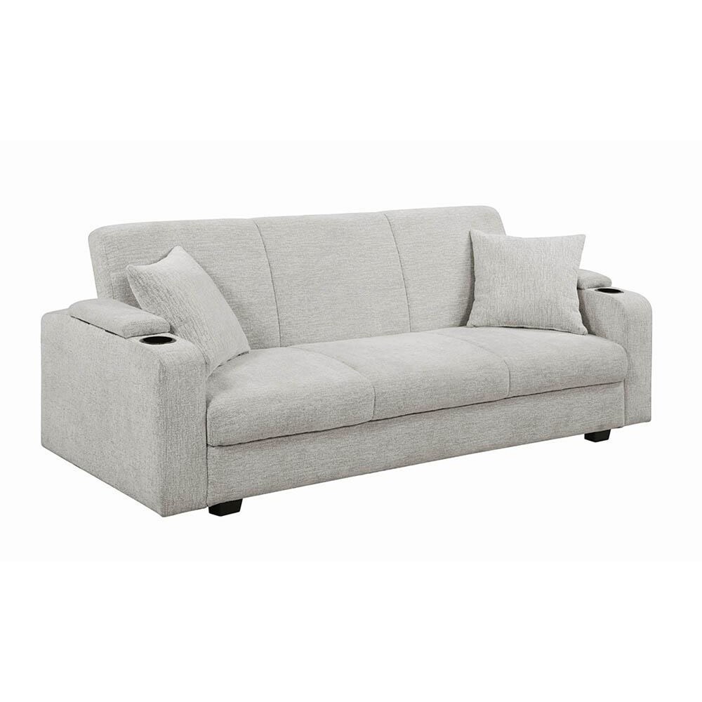 Copper Grove Dhekelia Beige Chenille Sofa Bed