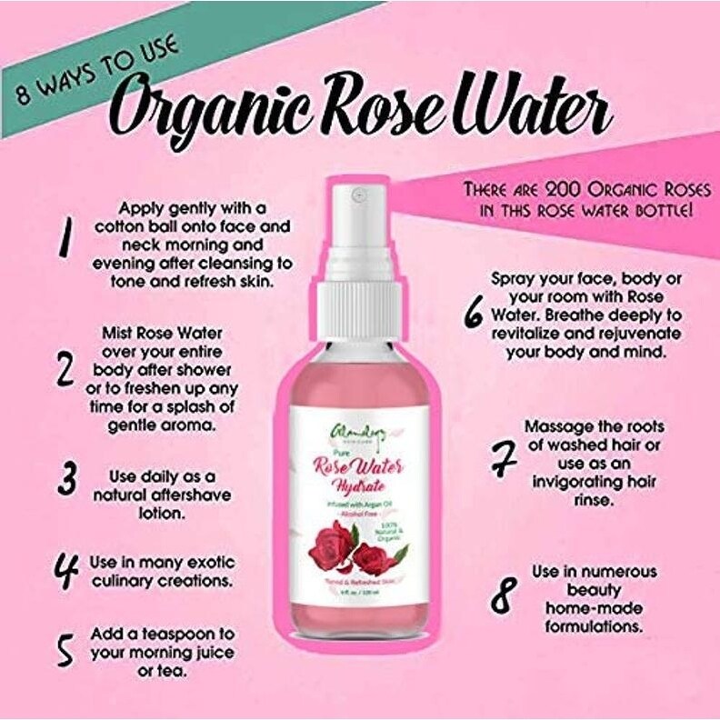 Shop Glamology Rose Water Face Spray With Saffron And Basil 100