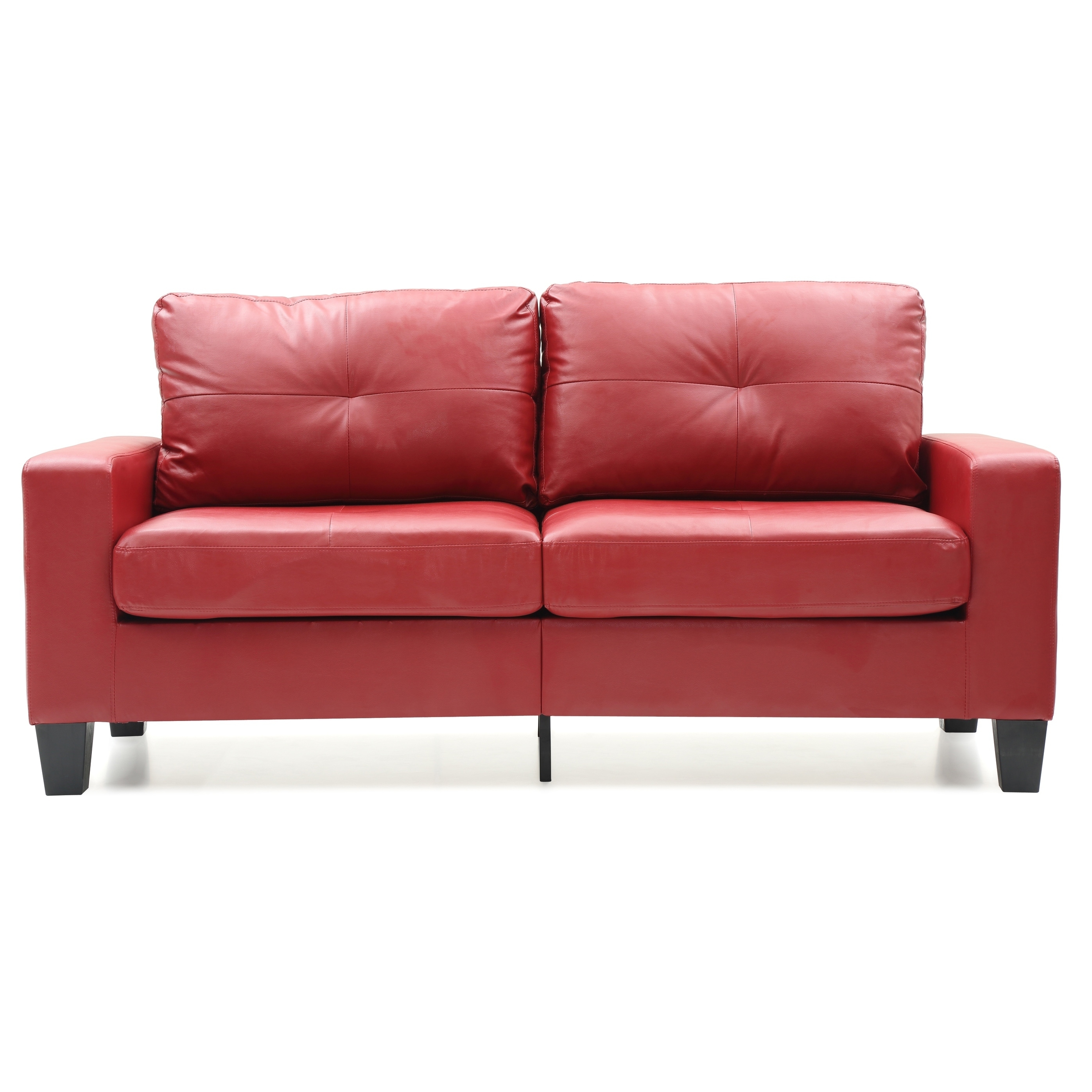 Lyke Home Contemporary Red Sofa