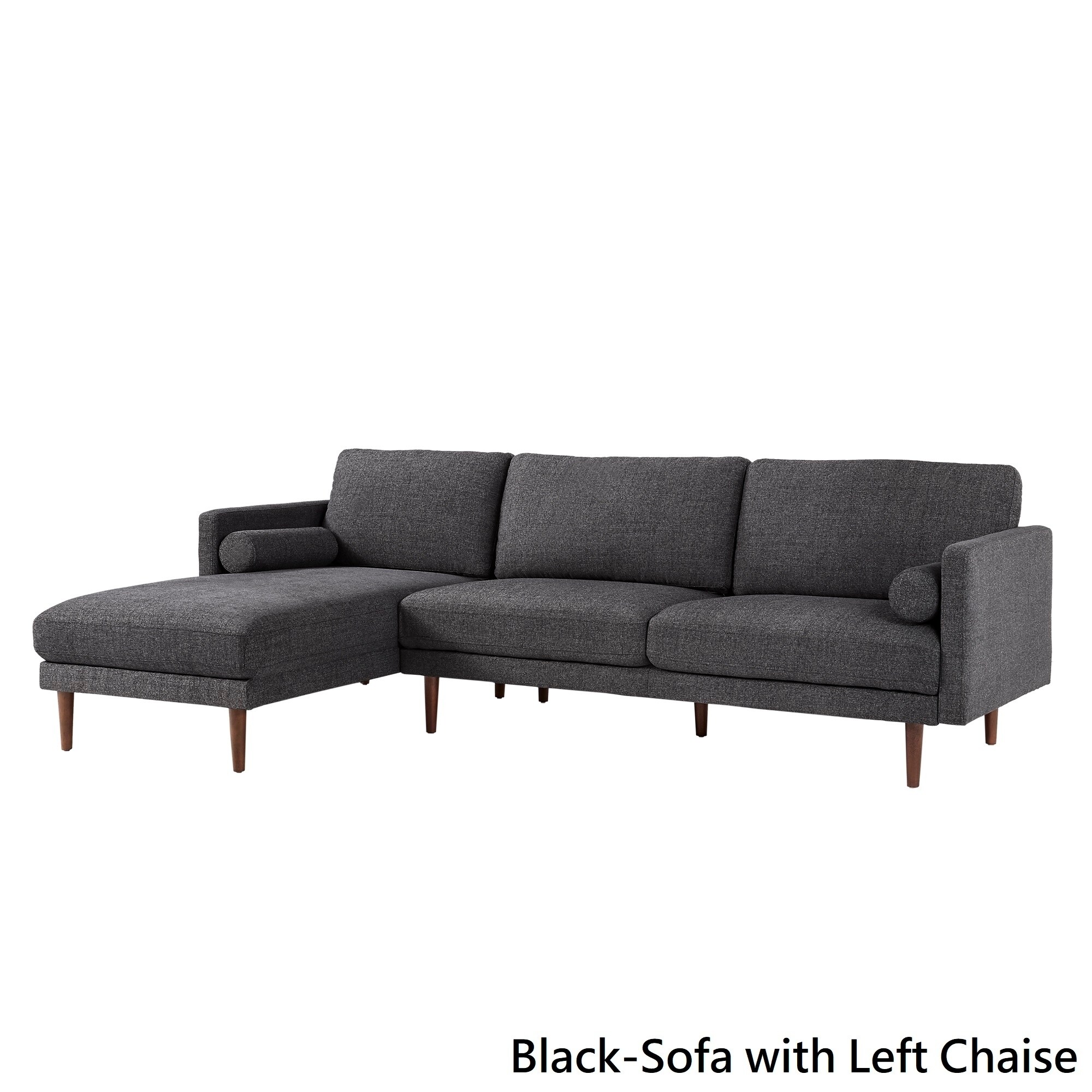 Oana Mid Century Sectional Sofa With Chaise Lounge By Inspire Q Modern