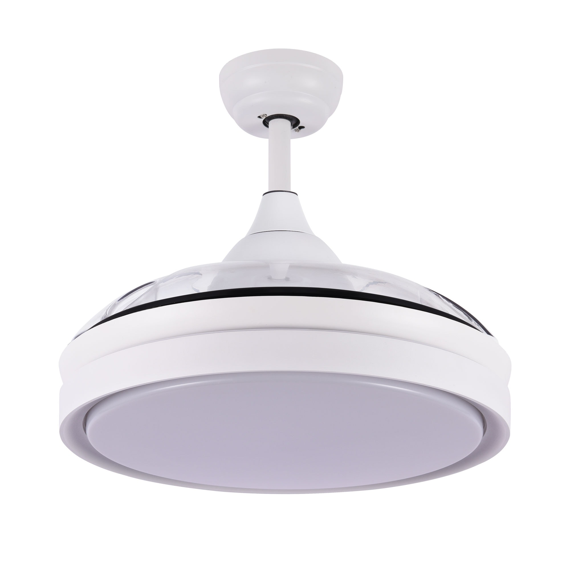 Shop Contemporary Bladeless Ceiling Fan With Light And Remote