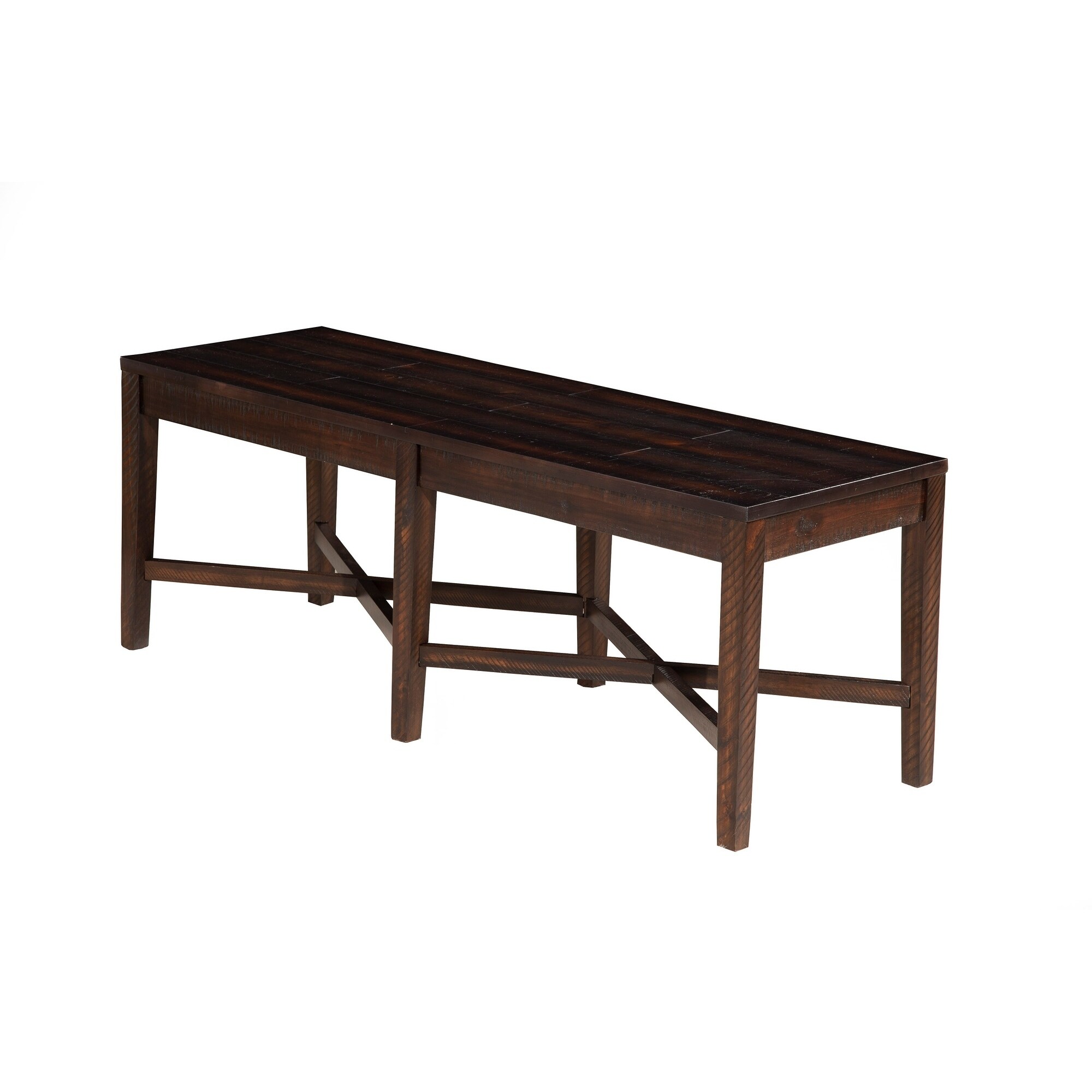 Alpine Furniture Rustica Dining Bench Dark Espresso On Alpine Furniture Rustica Dining Bench Dark Espresso